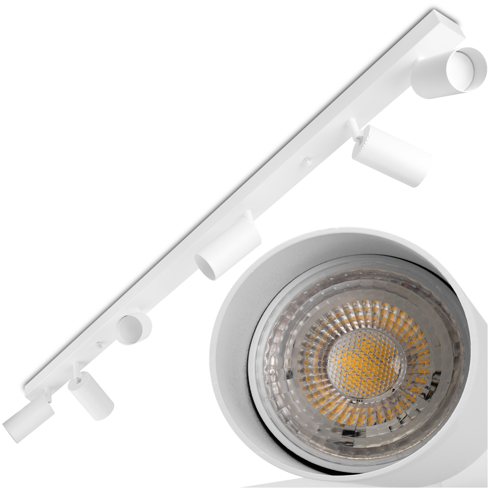 Lampa Sufitowa SPOT TUBA Reflektor Oprawa Halogenowa 6x GU10 TABULA LUMILED - główne zdjęcie produktu