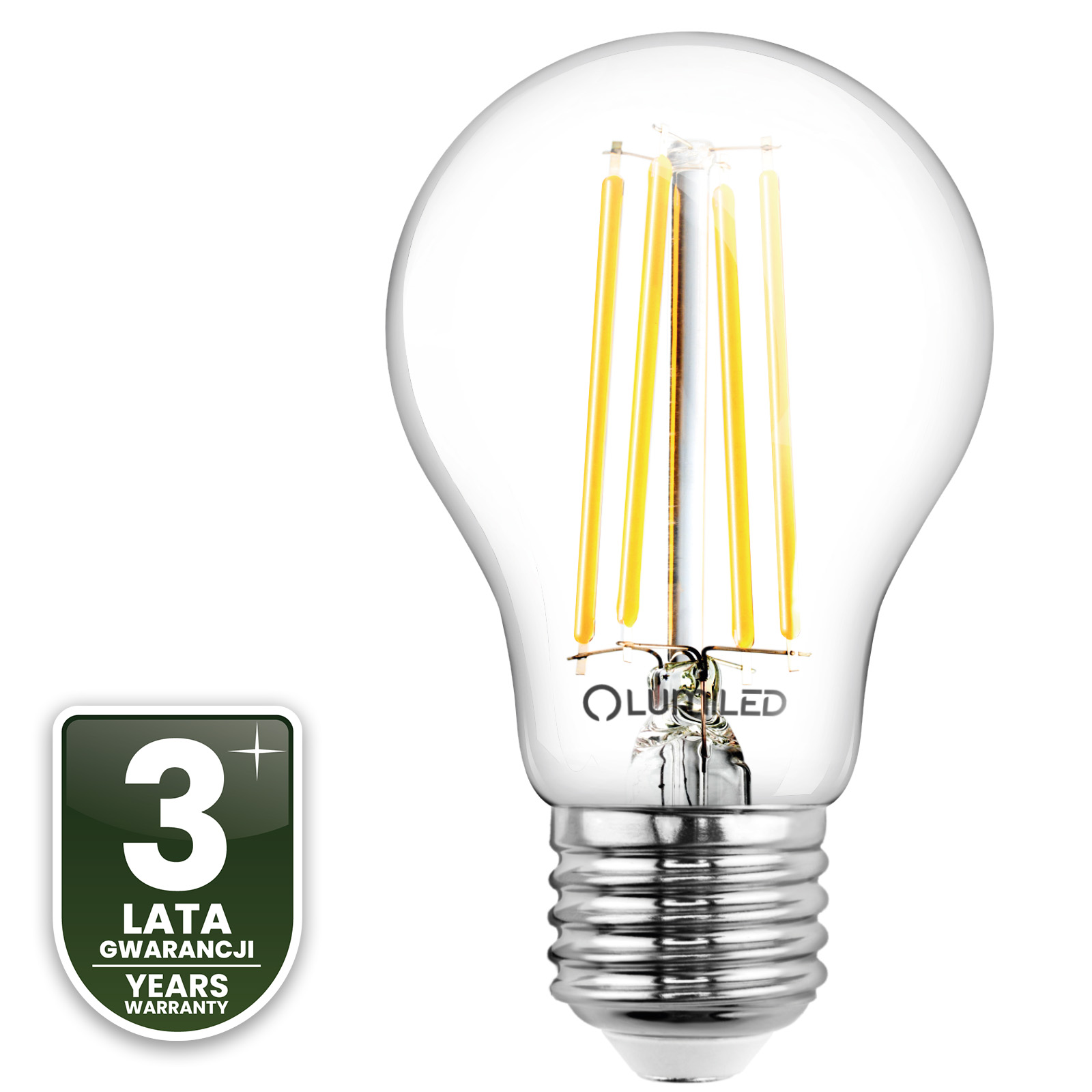 Żarówka LED E27 A60 4W = 40W 470lm 3000K Ciepła 360° FILAMENT LUMILED - czwarta cecha produktu