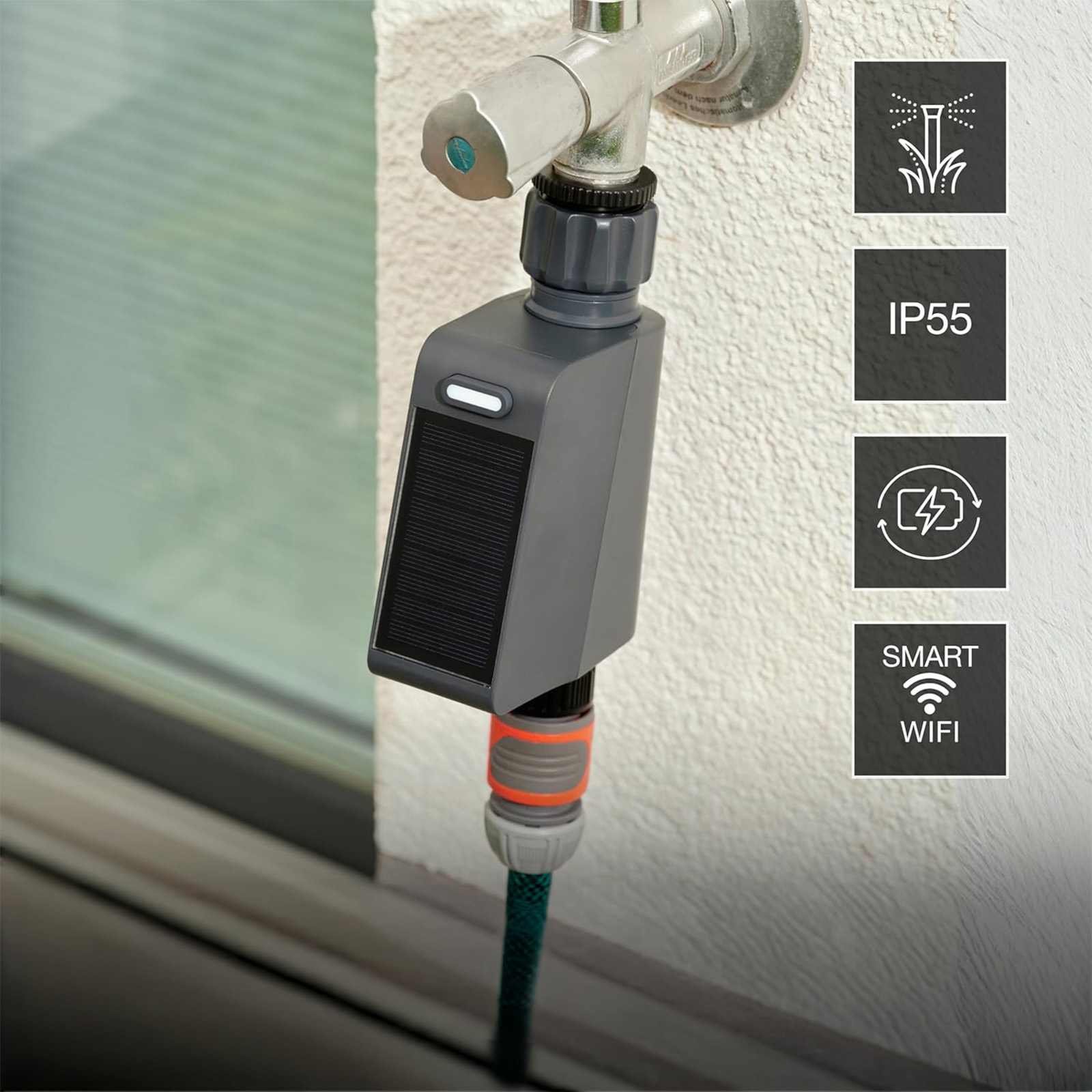 Sterownik Zawór do Węża ogrodowego Solarny Sterowanie Nawadnianiem Osram SMART WiFi - czwarta cecha produktu
