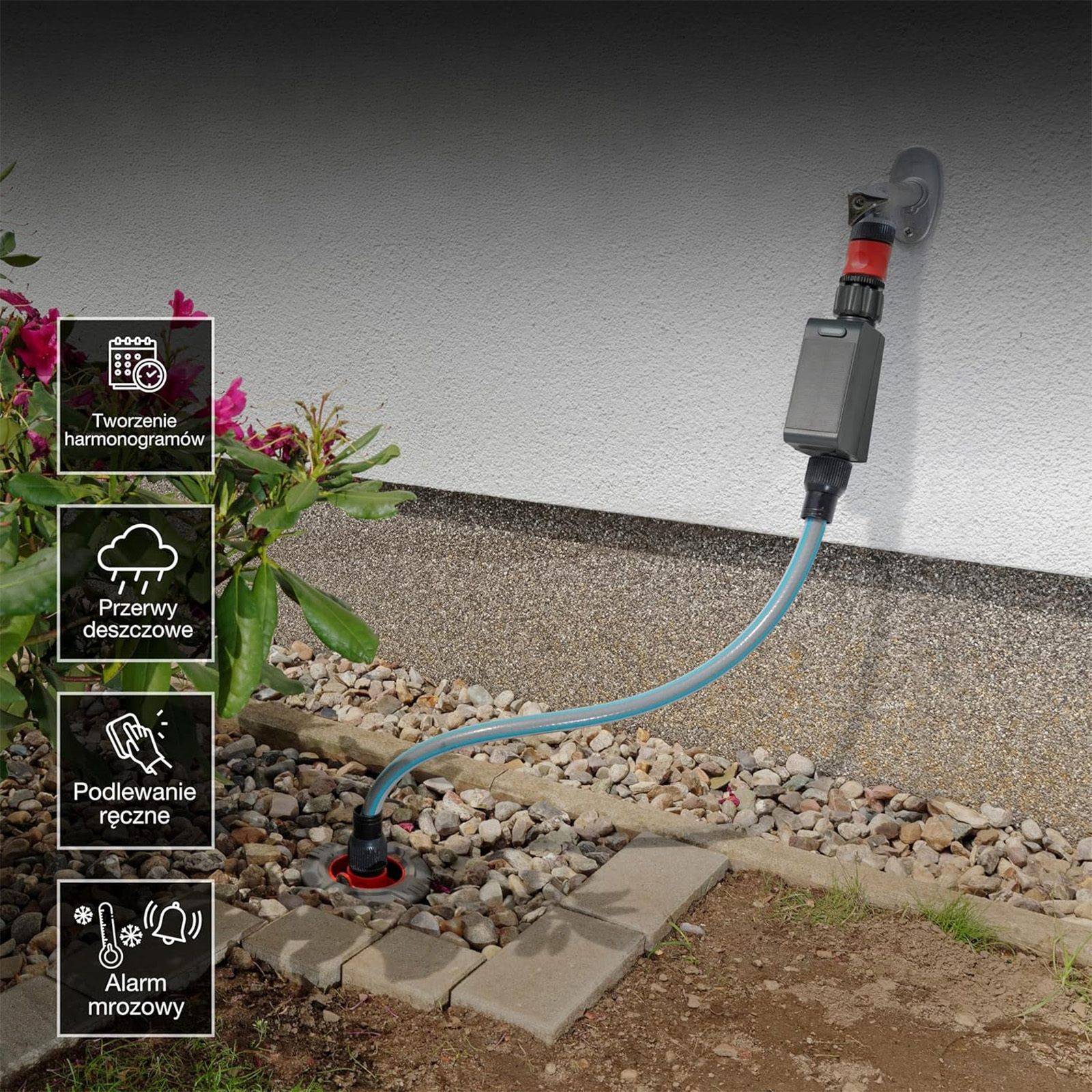 Sterownik Zawór do Węża ogrodowego Solarny Sterowanie Nawadnianiem Osram SMART WiFi - druga cecha produktu