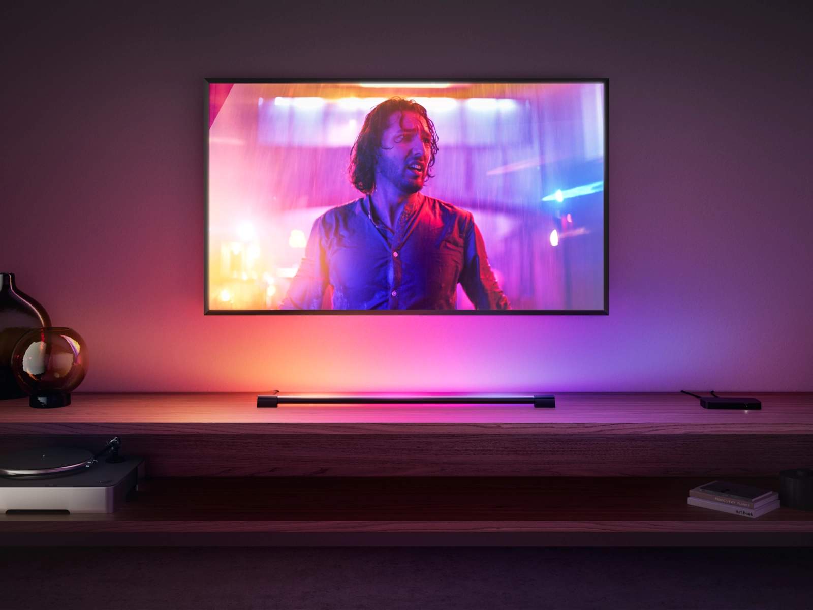 Lampa Liniowa LED Light Bar TUBA 90cm Gradient 17.4W 1540lm IP20 White and Color Ambiance RGB + TW Czarna Inteligentna SMART Zigbee Bluetooth Play Tube Philips HUE - obszar zastosowań