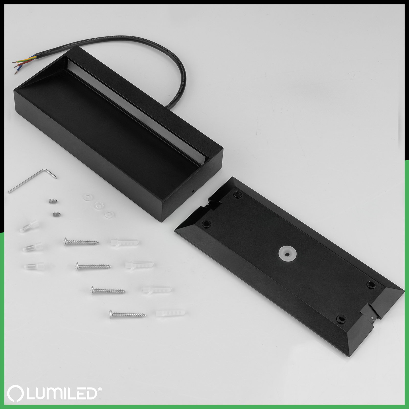 Lampa Ogrodowa Zewnętrzna Kinkiet Elewacyjny 6W LED IP54 PIVAR LUMILED - skład produktu