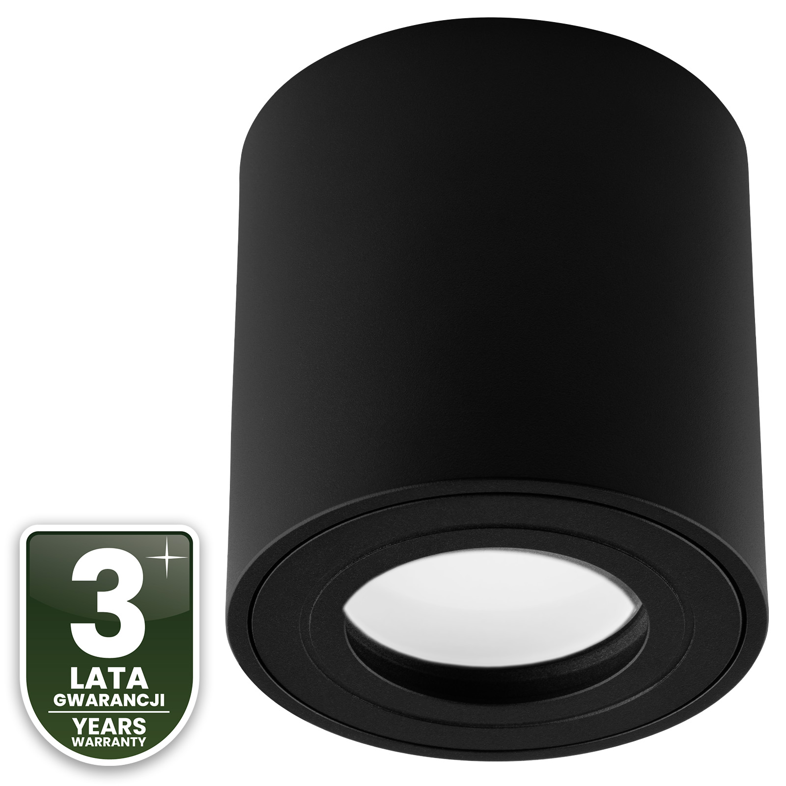 Oprawa Natynkowa HALOGENOWA Spot Tuba Lampa Sufitowa EGIO GU10 Okrągła Czarna LUMILED - trzecia cecha produktu