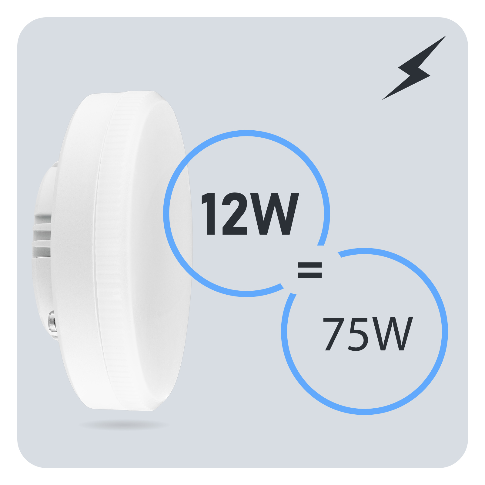 Żarówka LED GX53 Reflektor 12W = 75W 1100lm 4000K Neutralna 120° LUMILED - trzecia cecha produktu