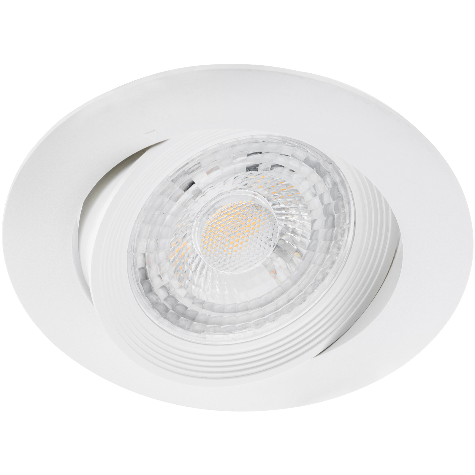 Zestaw Oprawa Halogenowa Podtynkowa VENTUS Biała Okrągła + Żarówka LED GU10 6W Ciepła 120° Lumiled - druga cecha produktu