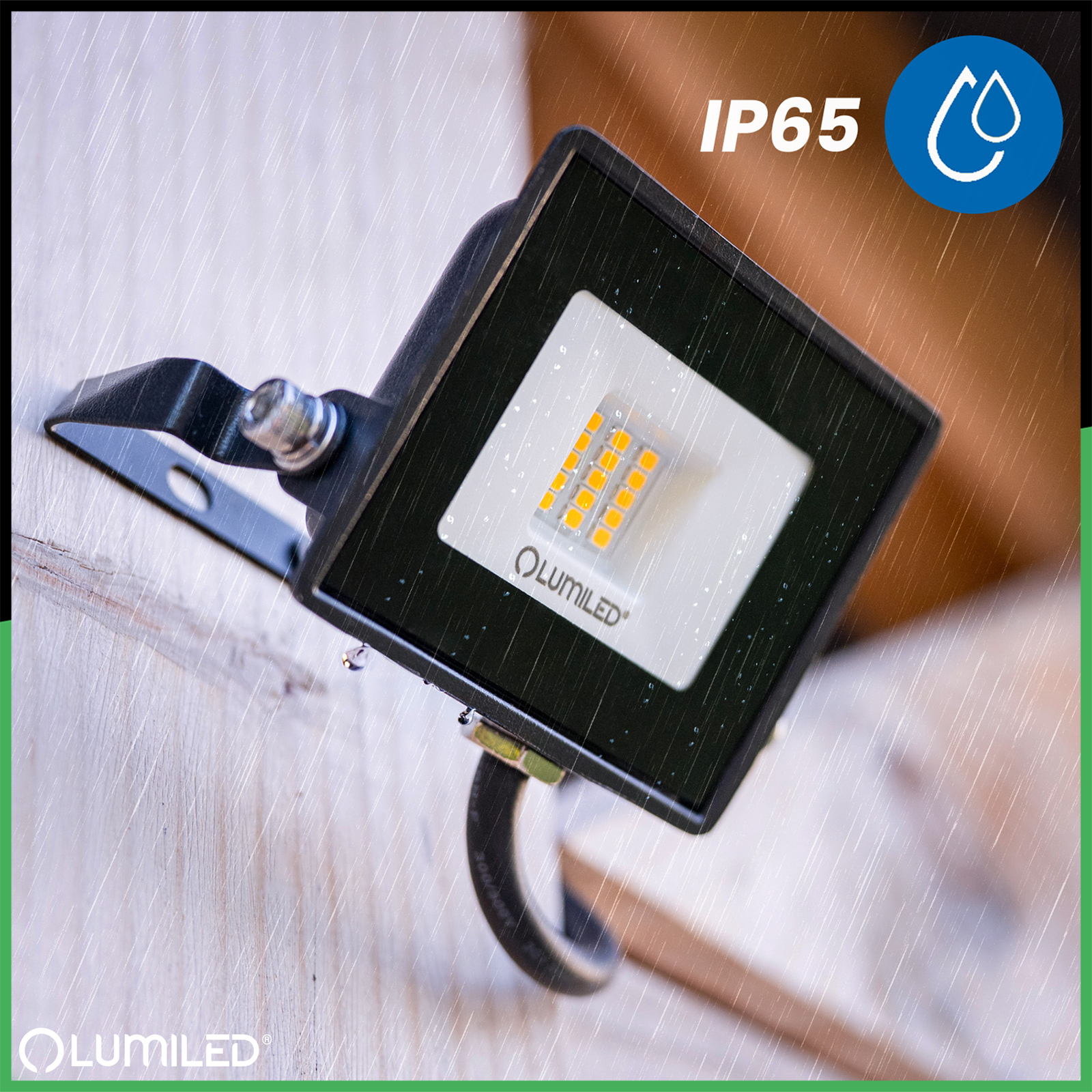 Naświetlacz LED ZUNA2 10W 900lm 6500K IP65 Czarny LUMILED - pierwsza cecha produktu