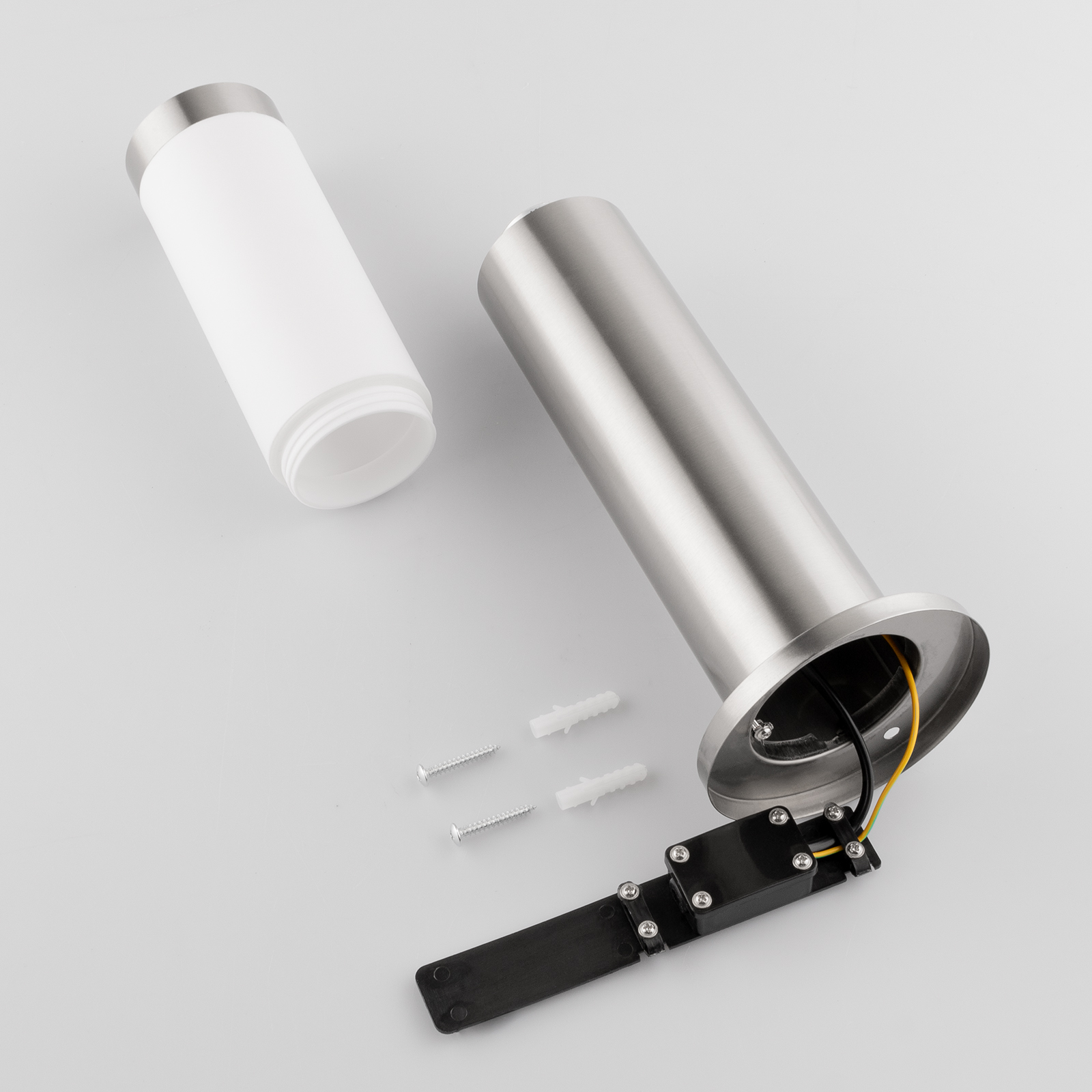 Lampa Ogrodowa Zewnętrzna E27 INOX SŁUPEK 45cm Lilium LUMILED - skład produktu