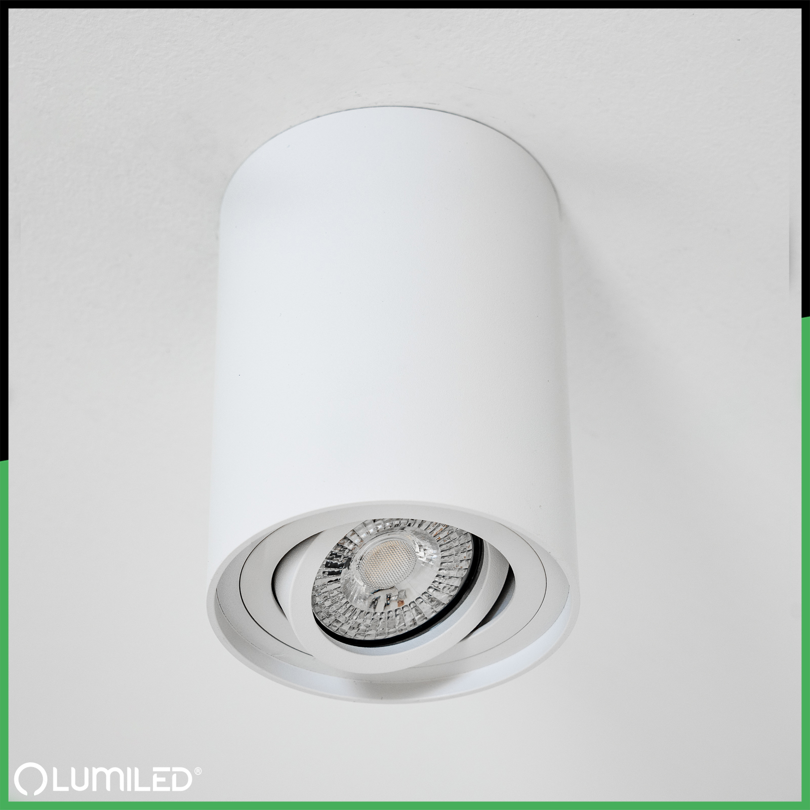 Oprawa Natynkowa HALOGENOWA Spot Tuba Ruchoma GU10 Okrągła Biała 125mm AMAT-XL LUMILED - obszar zastosowań