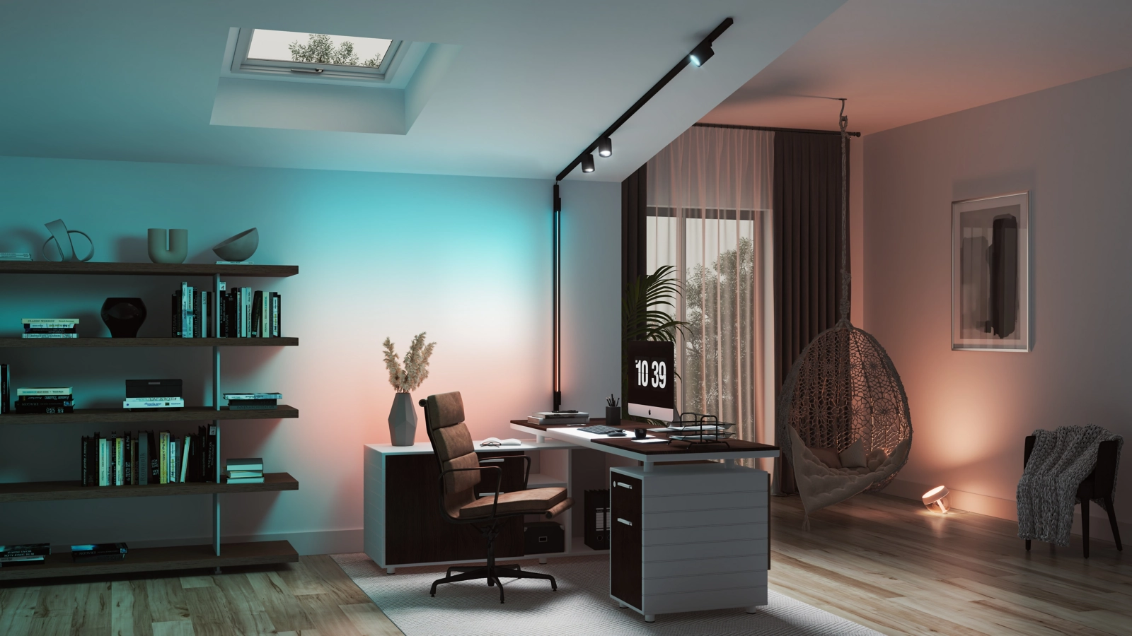 Złącze Szynowe Elastyczne Czarne Perifo Philips HUE - obszar zastosowań
