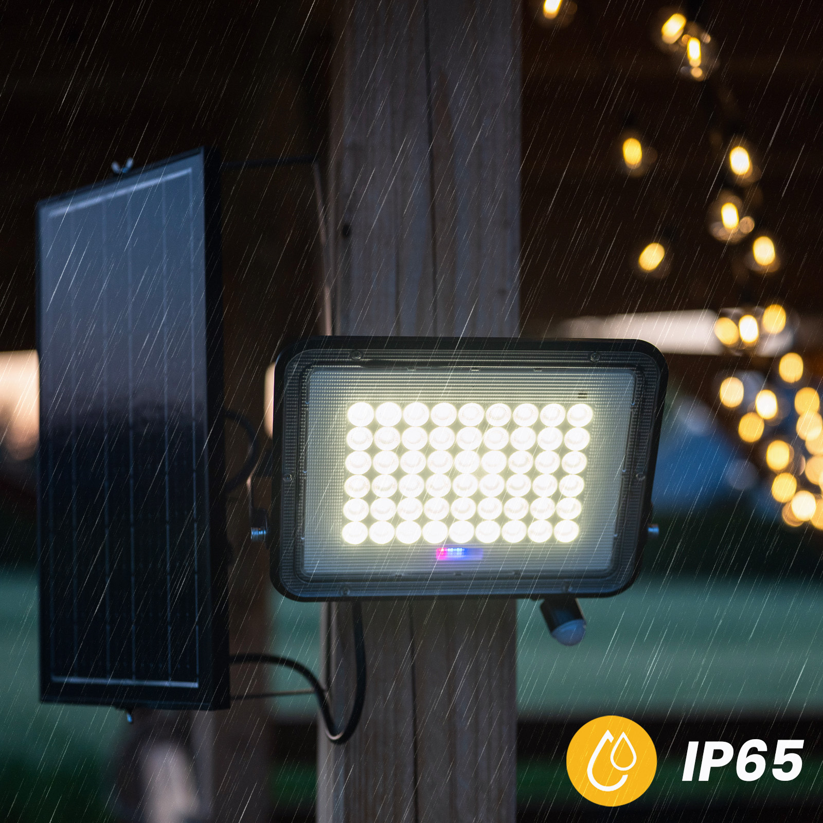 Naświetlacz Solarny LED Halogen 200W Lampa Ogrodowa 4000K IP65 Czujnik Ruchu PIR + Pilot FULGOR LUMILED - druga cecha produktu