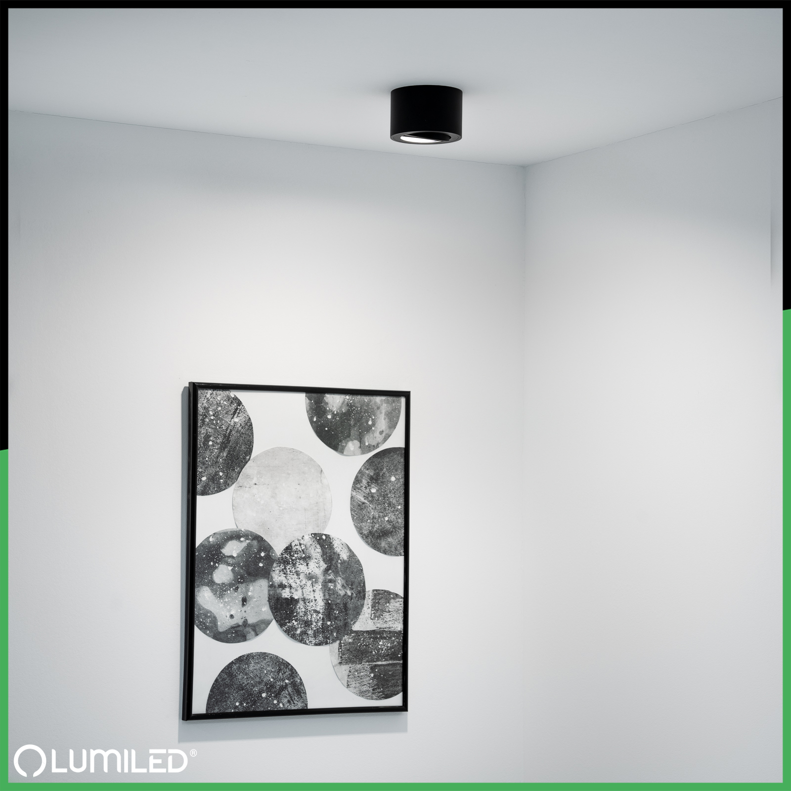 Oprawa Natynkowa HALOGENOWA Tuba Spot Ruchoma Okrągła Czarna 50mm + Wkład LED 7W 3000K  AMAT-S LUMILED - obszar zastosowań