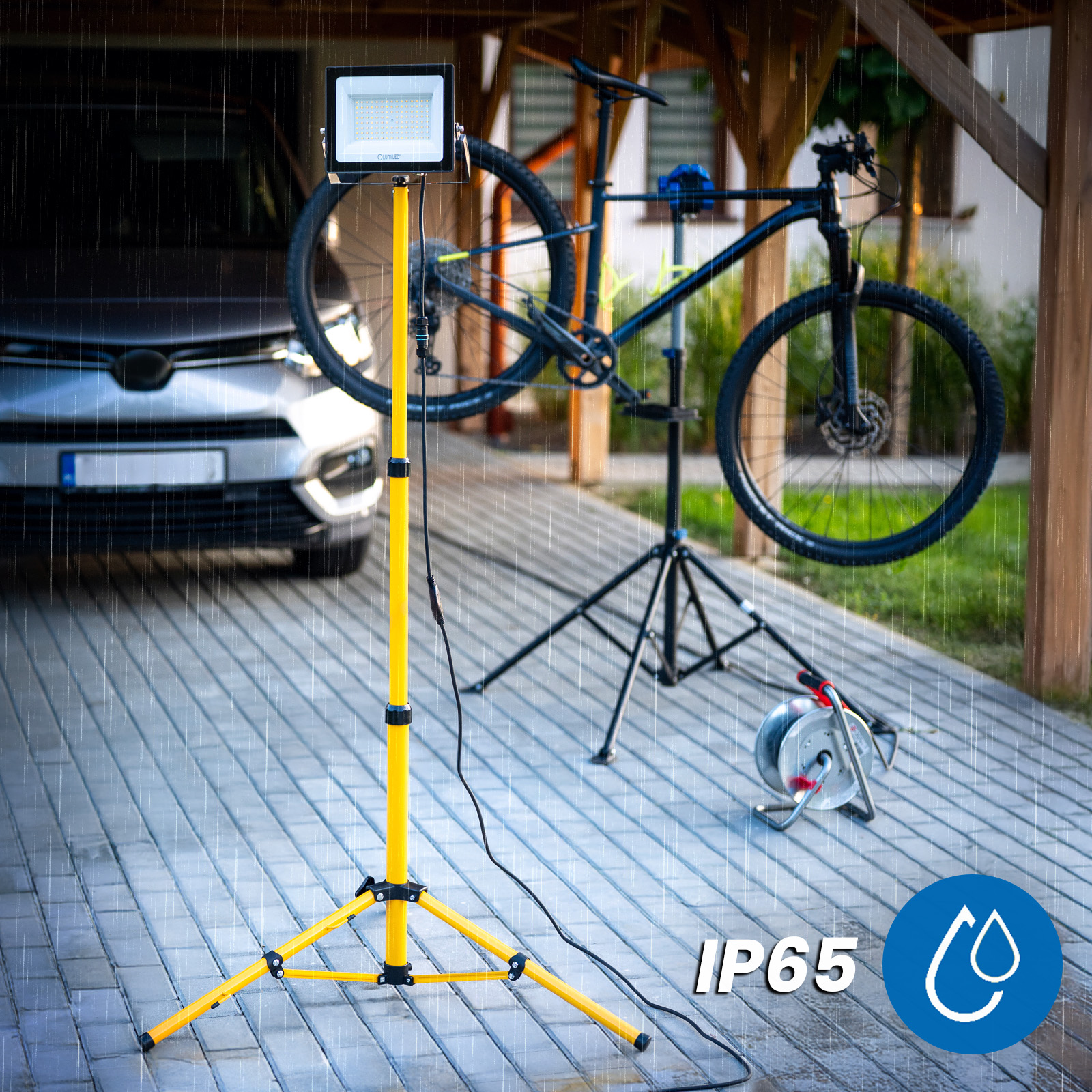 Naświetlacz LED Lampa 1x 100W Robocza Statyw Budowlany 4000K - trzecia cecha produktu