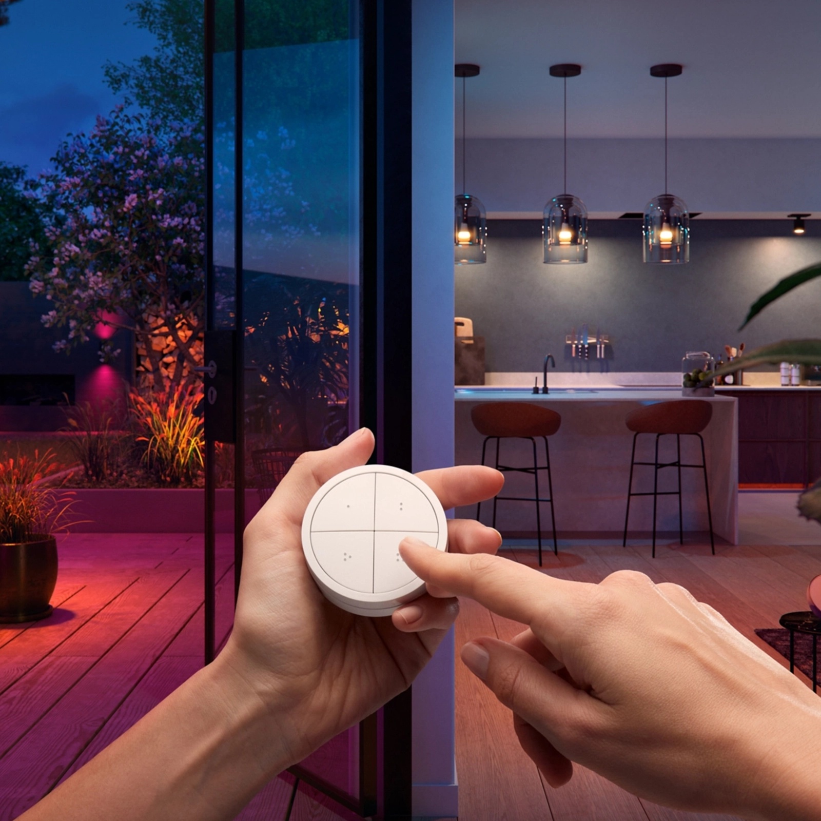 Kontroler Włącznik Ściemniacz Pilot Biały Regulator Zigbee Bluetooth Tap Dial Switch Philips HUE - trzecia cecha produktu