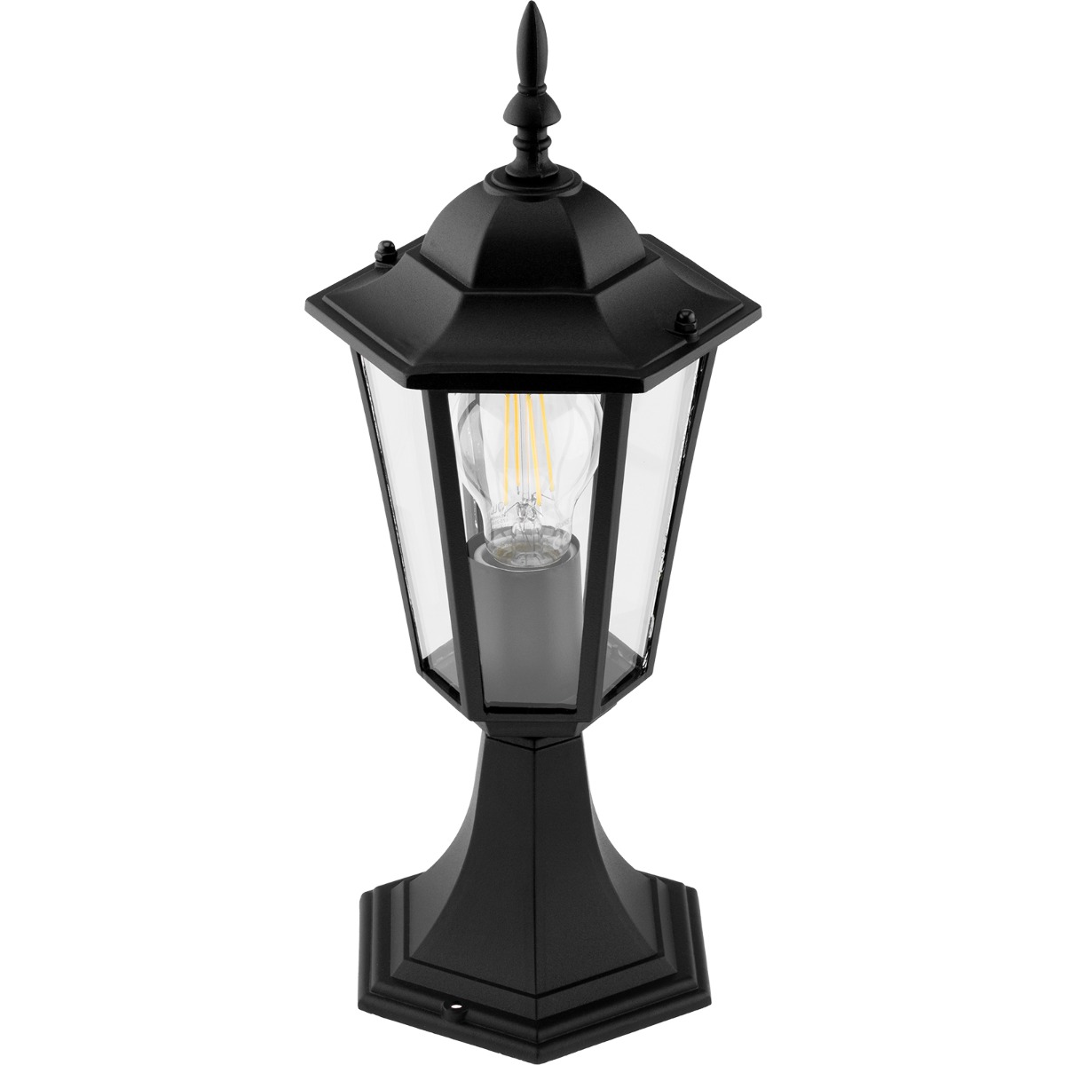 Lampa Ogrodowa Zewnętrzna E27 SŁUPEK LATARNIA 39cm Czarna BELLIS LUMILED - trzecia cecha produktu
