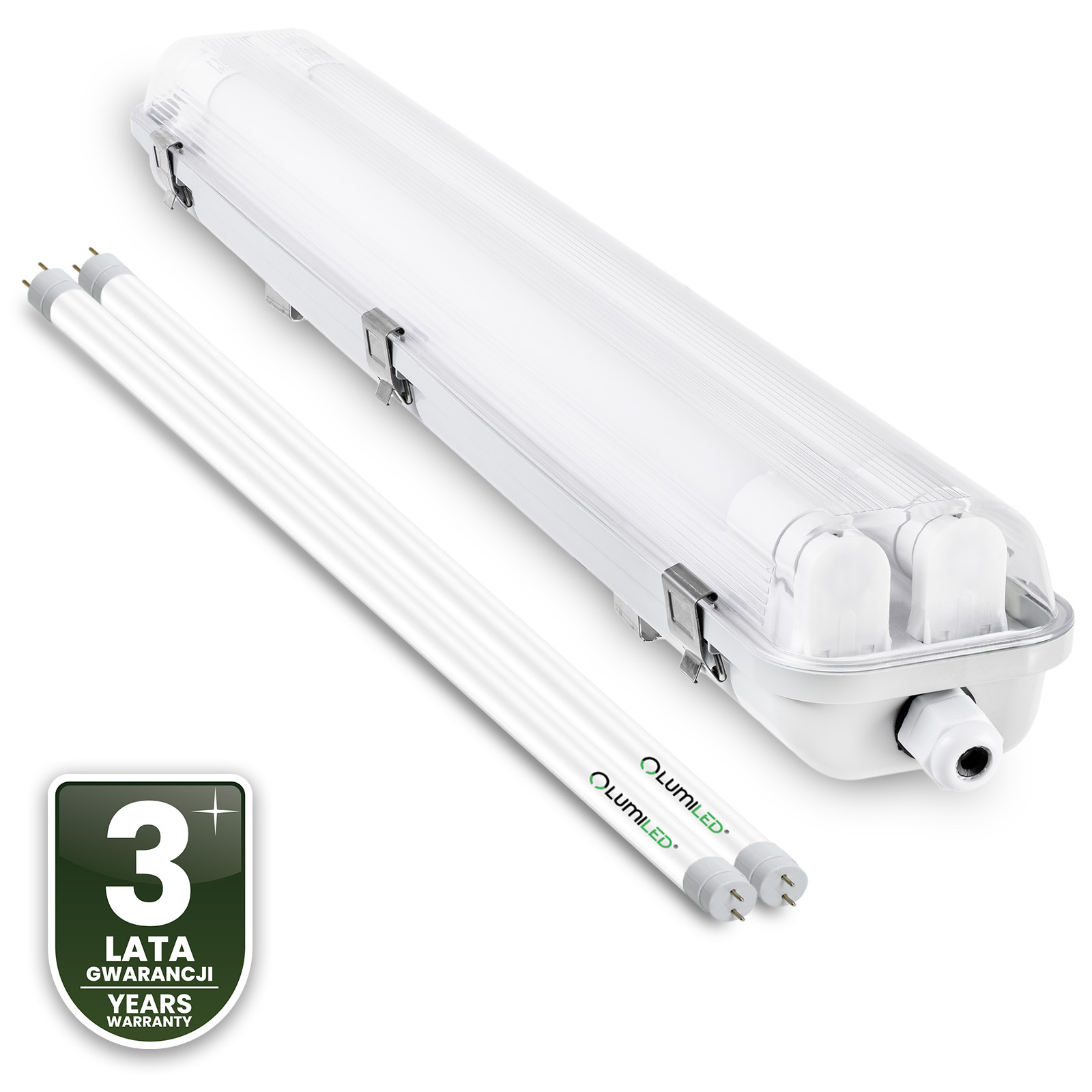 Oprawa Hermetyczna Pyłoszczelna 150cm 2xT8 G13 IP65 + Świetlówki LED 25W 4000K Lumiled - czwarta cecha produktu