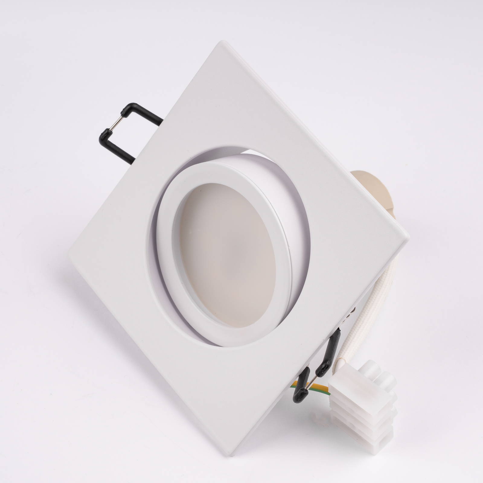 Oprawa Halogenowa Podtynkowa Kwadratowa Ruchoma TRIX 3w1 GU10 6W 4000K BIAŁY MAT LUMILED - pierwsza cecha produktu