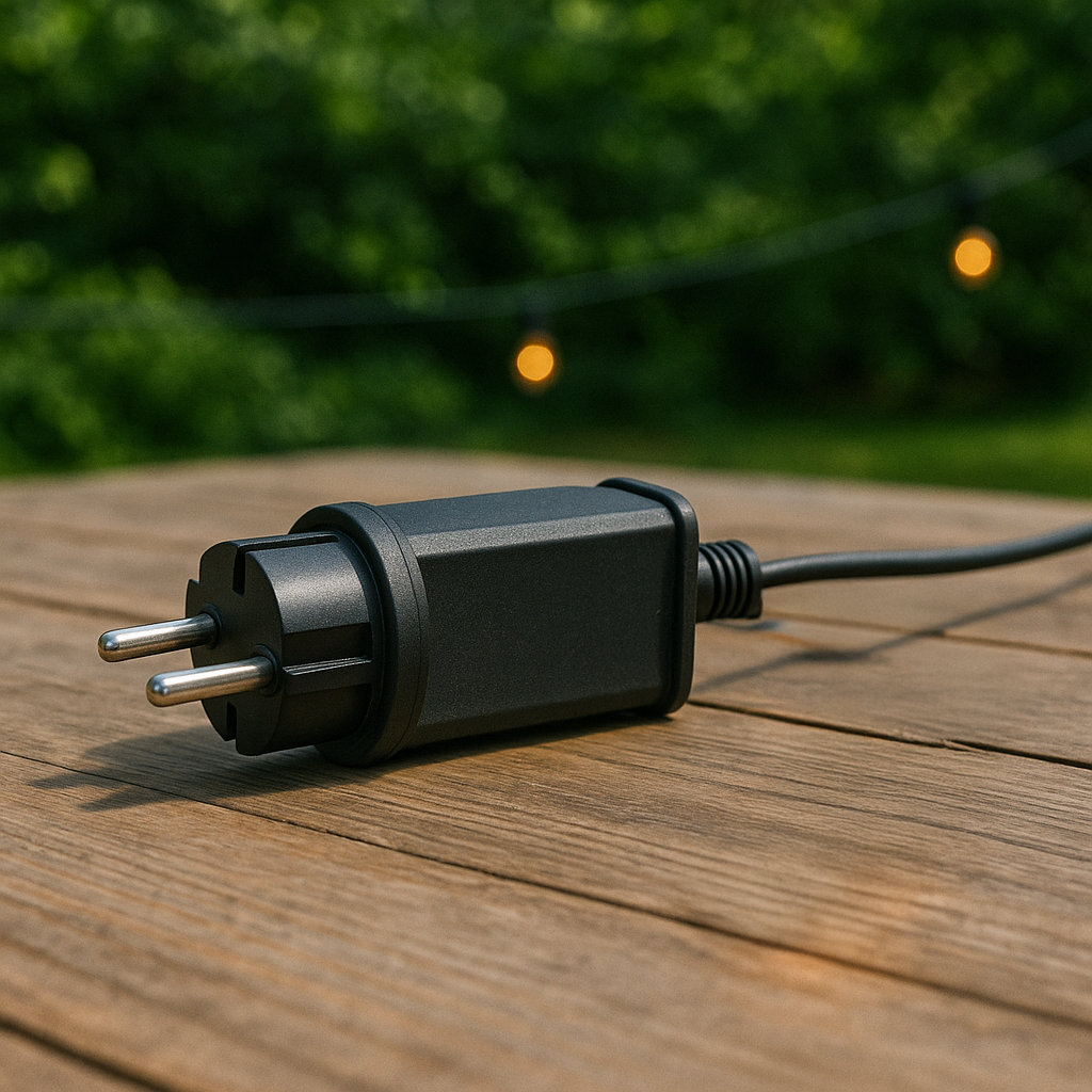 Adapter Zasilający 6,6W do Girland Solarnych Ładowarka  24V-230V - aranżacja