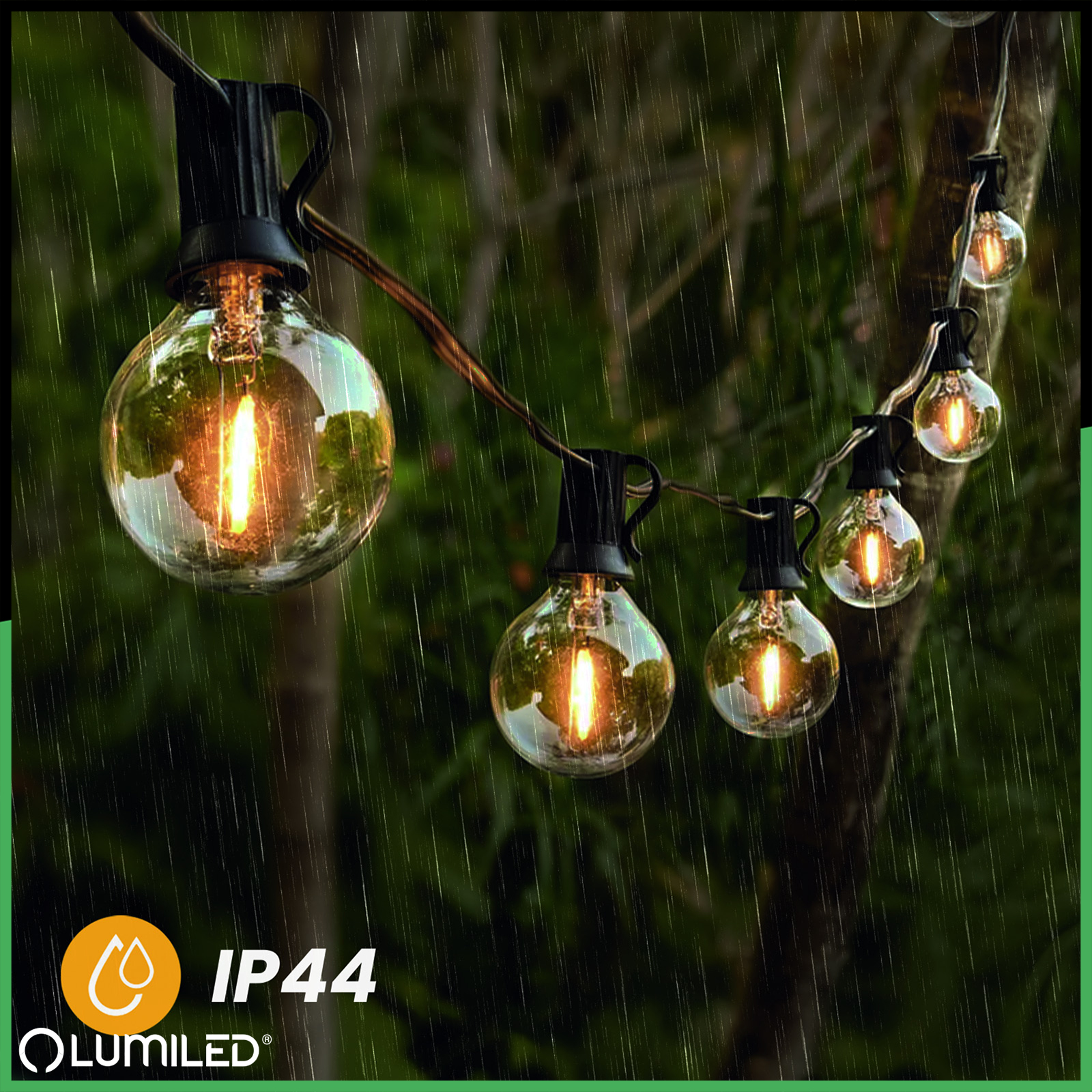 Girlanda Solarna Ogrodowa 30x LED Ozdobne Kuleczki 15,05m 2700K Ciepła + Pilot CALLIS2 LUMILED - pierwsza cecha produktu