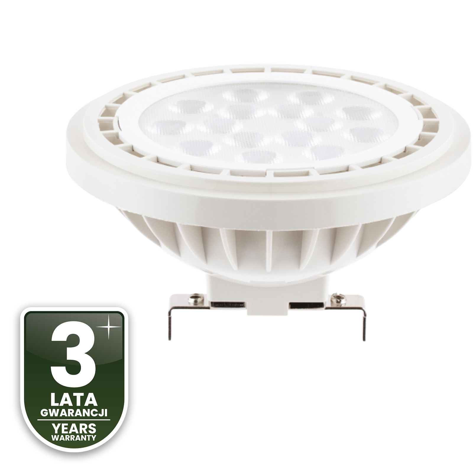 10x Żarówka LED G53 Reflektor AR111 15W = 100W 1521lm 4000K Neutralna 38° 12V LUMILED - czwarta cecha produktu