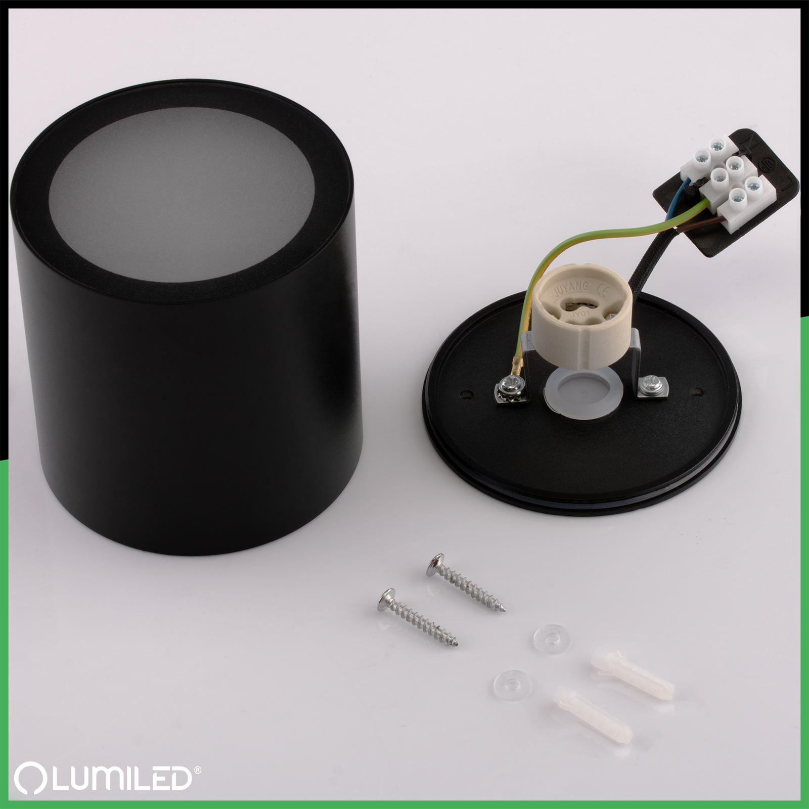 Oprawa Natynkowa Tuba Lampa Ogrodowa Zewnętrzna GU10 LED IP54 Okrągła 95mm RONDE LUMILED - skład produktu