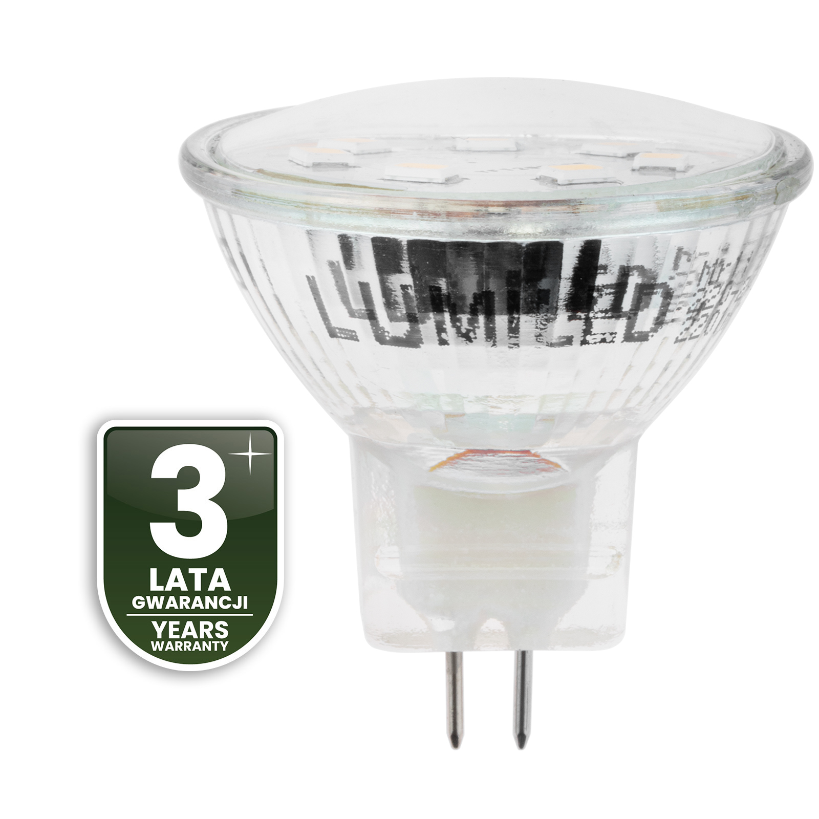 Żarówka LED GU4 Reflektor MR11 2,5W = 20W 220lm 3000K Ciepła 120° LUMILED - czwarta cecha produktu