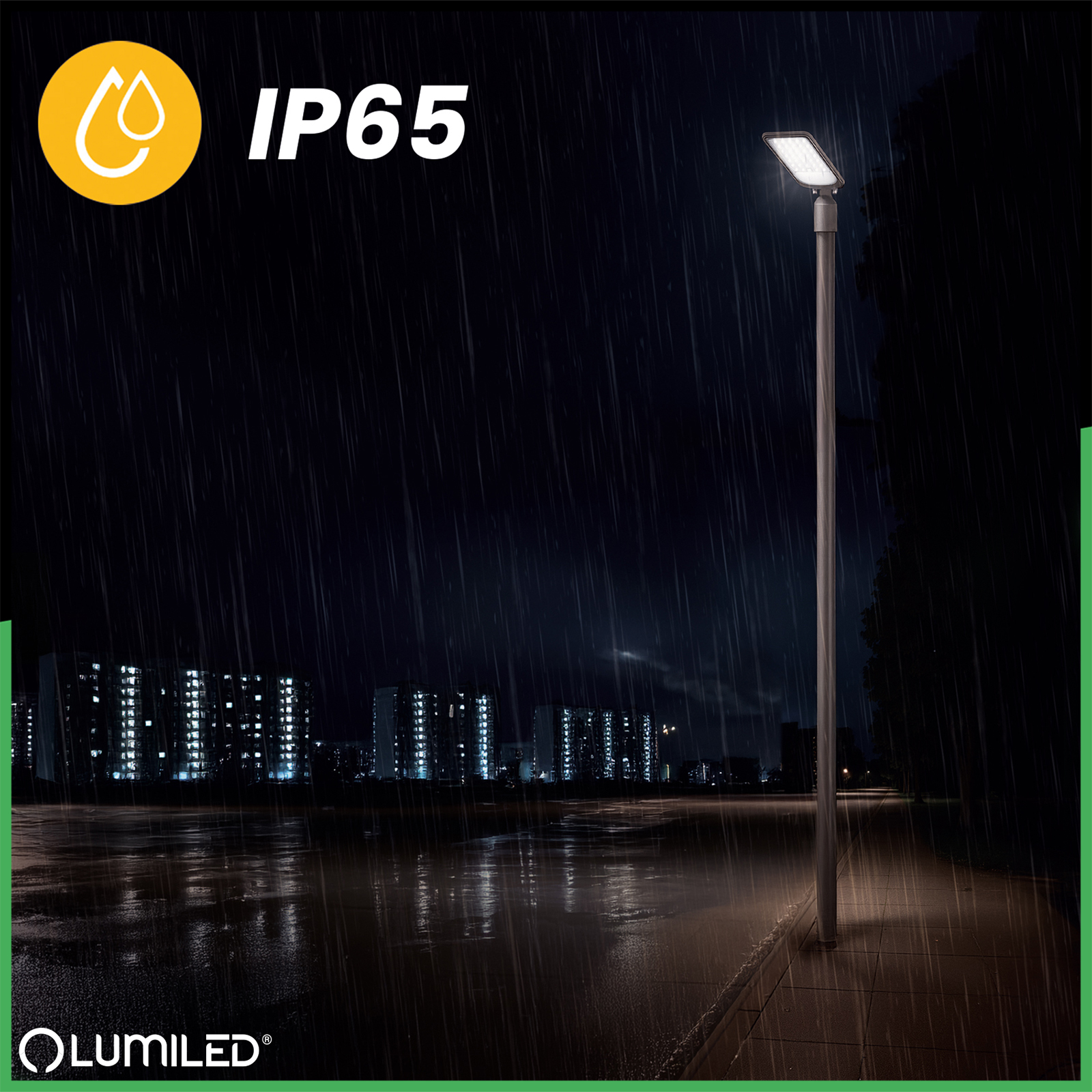 Lampa Uliczna LED LUXOS2 Przemysłowa Oprawa Drogowa 100W 14000lm 4000K IP65 ALS LUMILED - trzecia cecha produktu