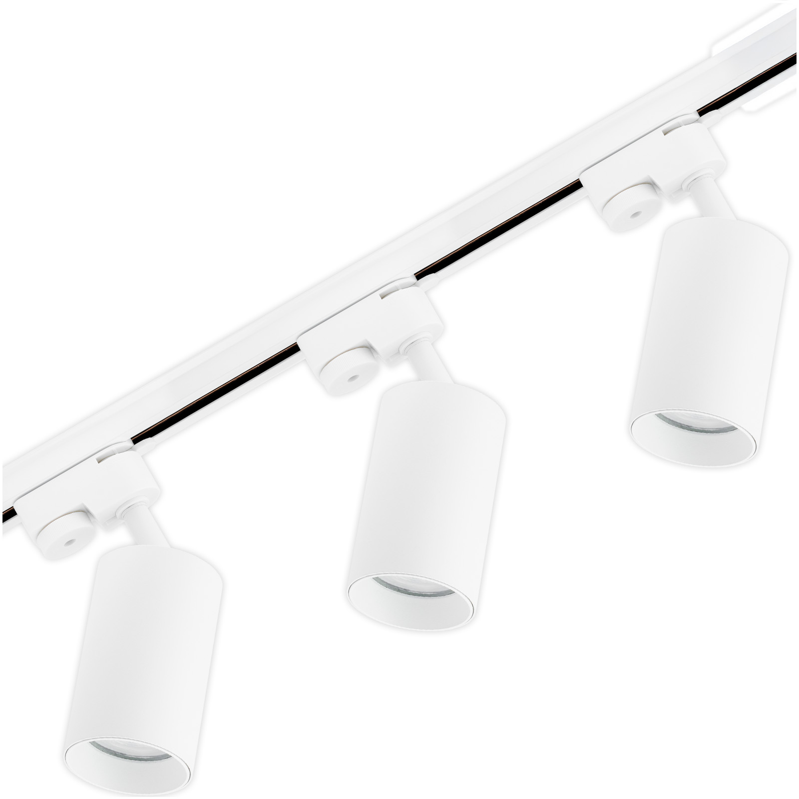 Zestaw Szyna Oświetleniowa Szynoprzewód 1m + 3x Reflektor Szynowy SAGI GU10 Biały LUMILED - główne zdjęcie produktu