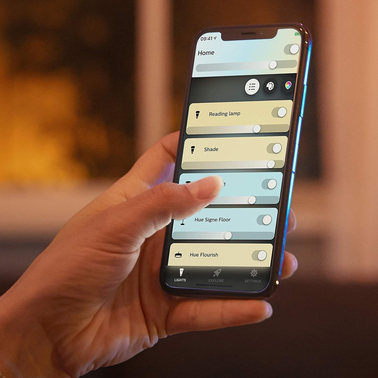 Plafon LED Lampa Sufitowa Natynkowa 22.5W 2500lm IP20 White Ambiance TW Czarna 34.8cm Inteligentna SMART Zigbee Bluetooth Being Philips HUE - trzecia cecha produktu