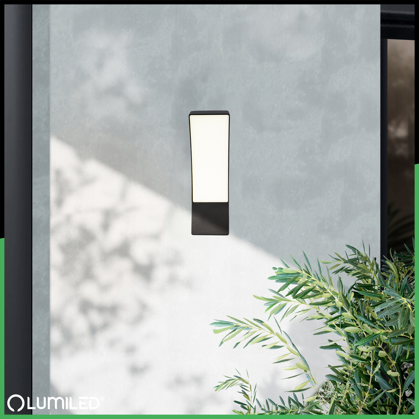 Lampa Elewacyjna LED Zewnętrzna Ścienna Czarna Kinkiet Ogrodowy 10W 4000K IP54 LOGIA LUMILED - obszar zastosowań