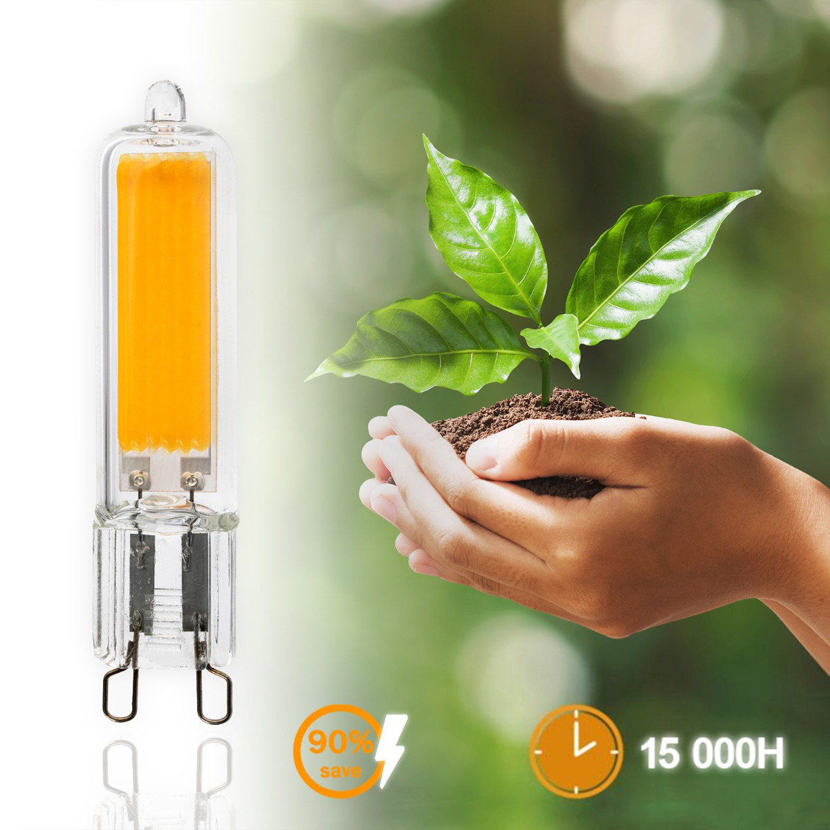 Żarówka LED G9 Kapsułka 5W = 50W 560lm 3000K Ciepła 360° FILAMENT LUMILED - druga cecha produktu