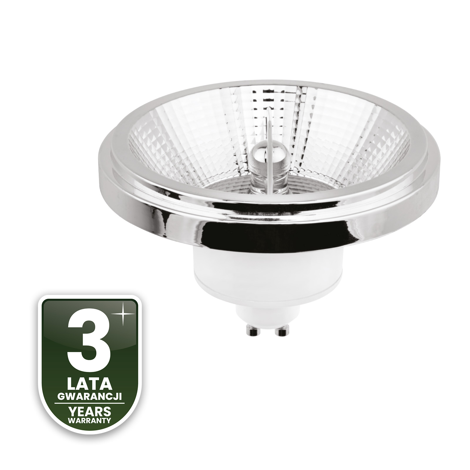 Żarówka LED GU10 Reflektor ES111 15W = 100W 1521lm 3000K Ciepła 24° Srebrna LUMILED - trzecia cecha produktu