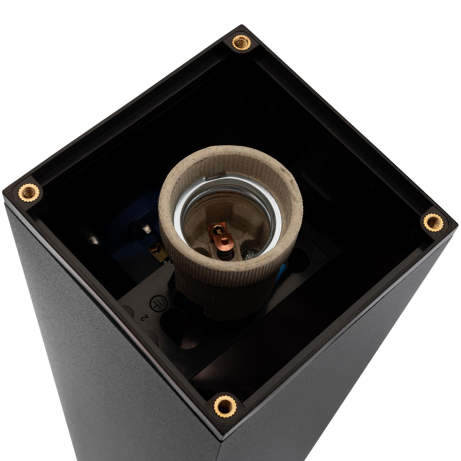 Lampa Ogrodowa Słupek Zewnętrzny Stojący E27 LED z Gniazdem TAXUS 2 80cm LUMILED - pierwsza cecha produktu