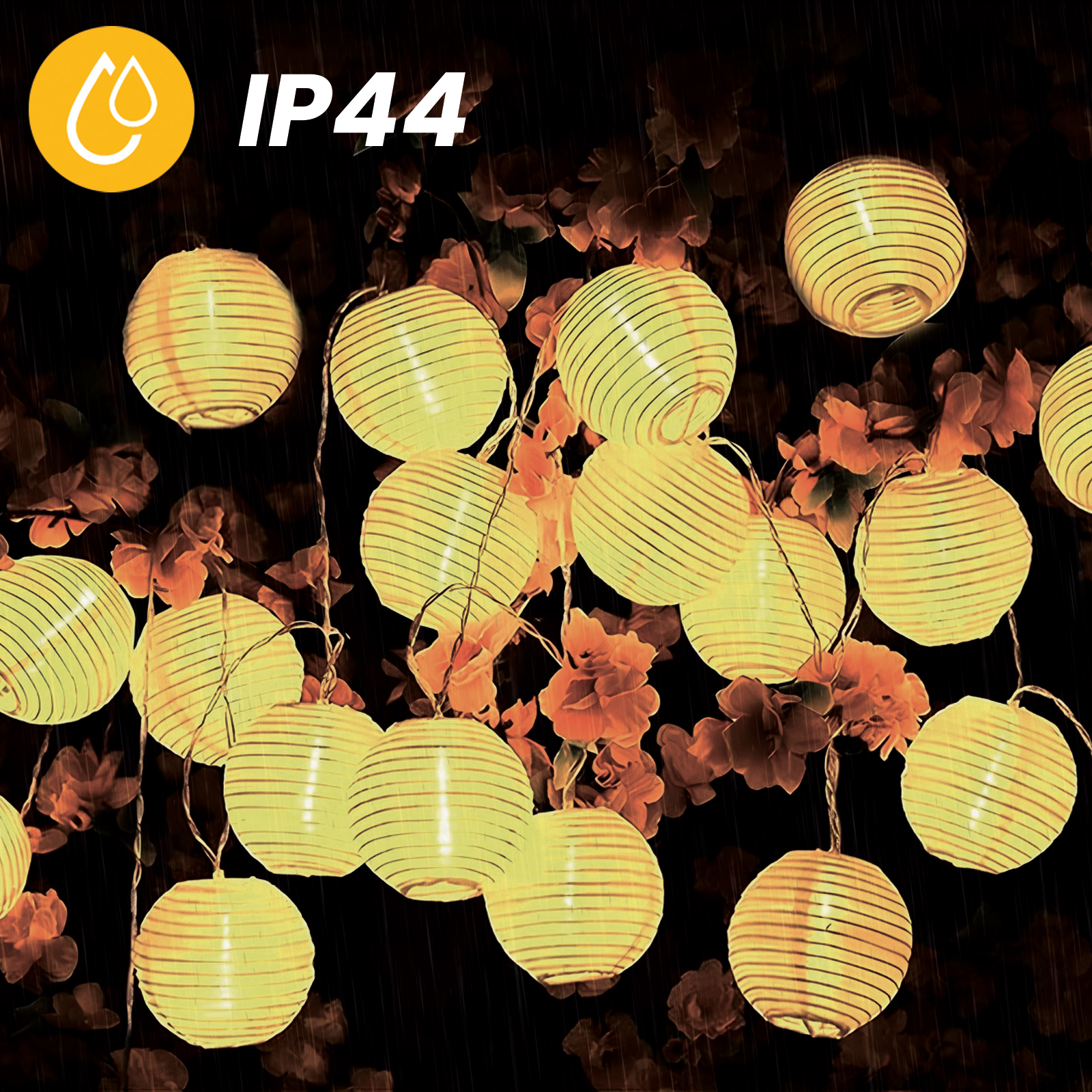 Girlanda Solarna Ogrodowa 20x LED Ozdobne Lampiony 7.59m Ciepła 3000K RISA LUMILED - druga cecha produktu