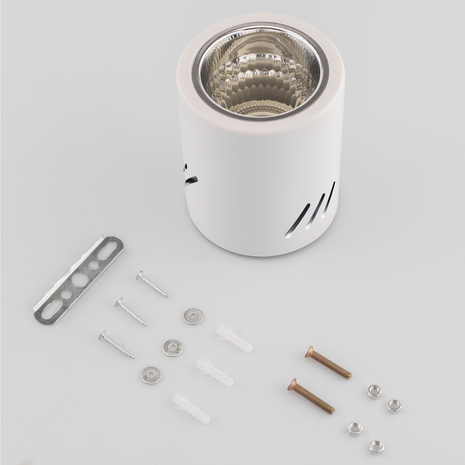 Oprawa Sufitowa Natynkowa Stała Okrągła APUS 13 Spot TUBA Biała E27 - skład produktu