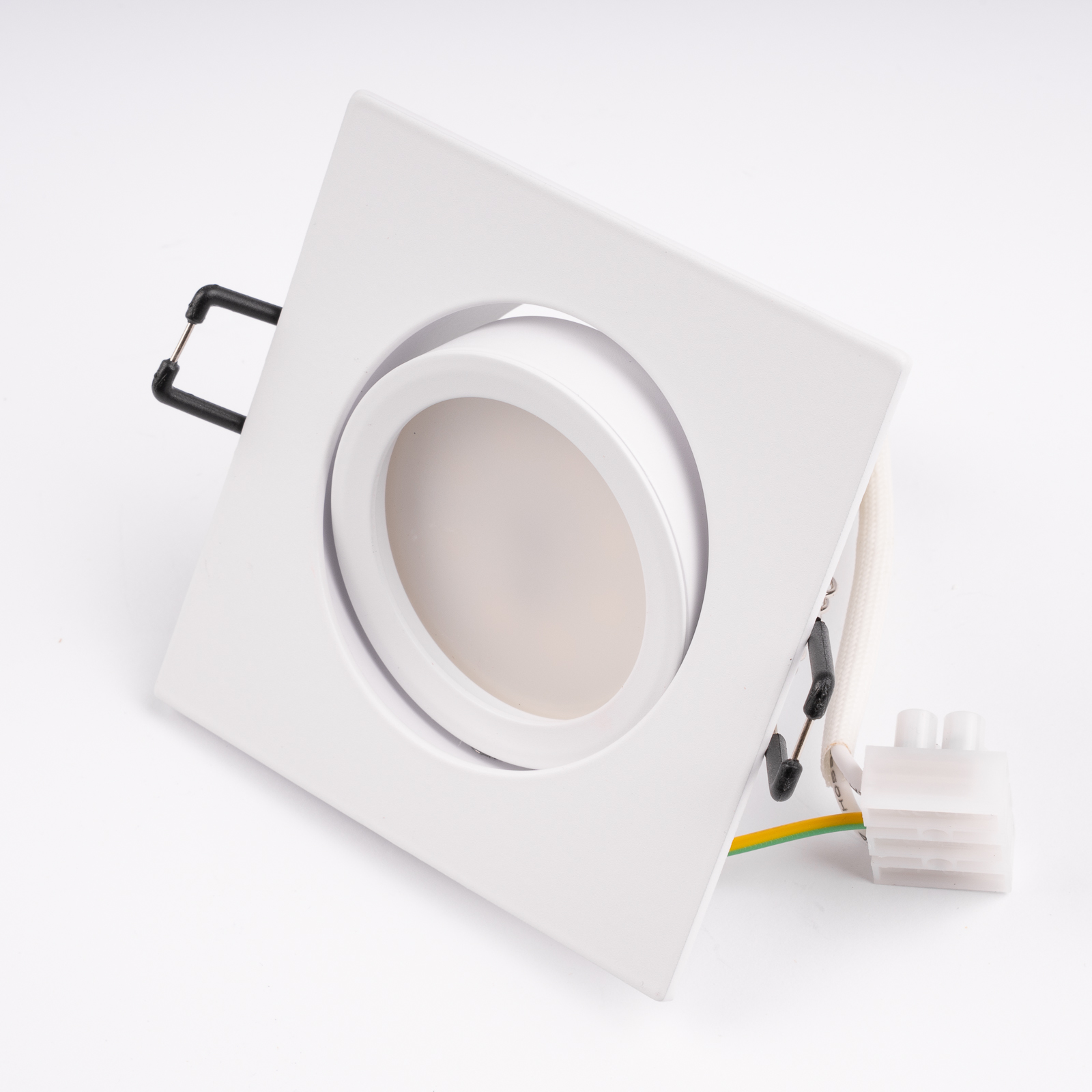 Oprawa Halogenowa Podtynkowa Kwadratowa Ruchoma TRIX 3w1 GU10 6W 3000K BIAŁY MAT LUMILED - pierwsza cecha produktu