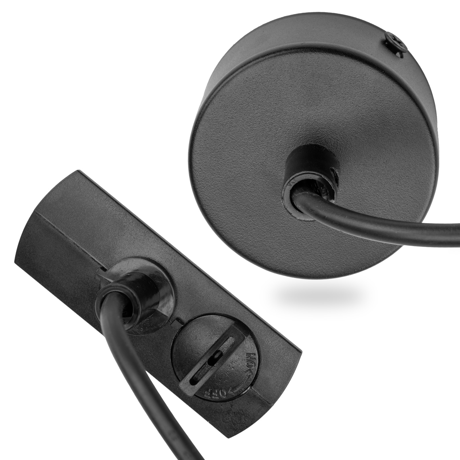 ADAPTER ZASILAJĄCY DO SZYNOPRZEWODÓW BAZA MONTAŻOWA 1F CZARNY LUMILED - główne zdjęcie produktu