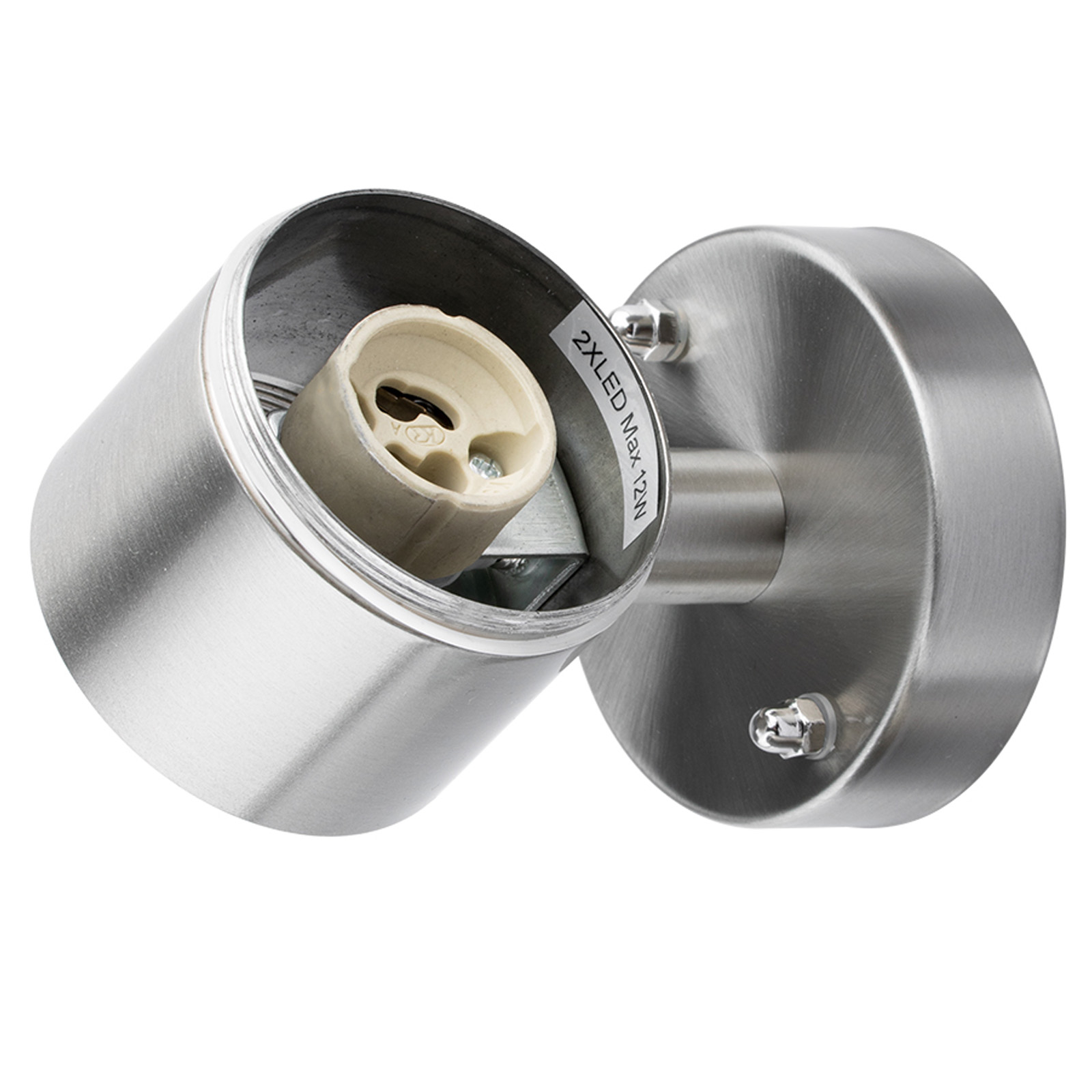 Kinkiet Ogrodowy Lampa Ścienna Elewacyjna góra dół LED GU10 IP44 ZINNIA INOX LUMILED - trzecia cecha produktu