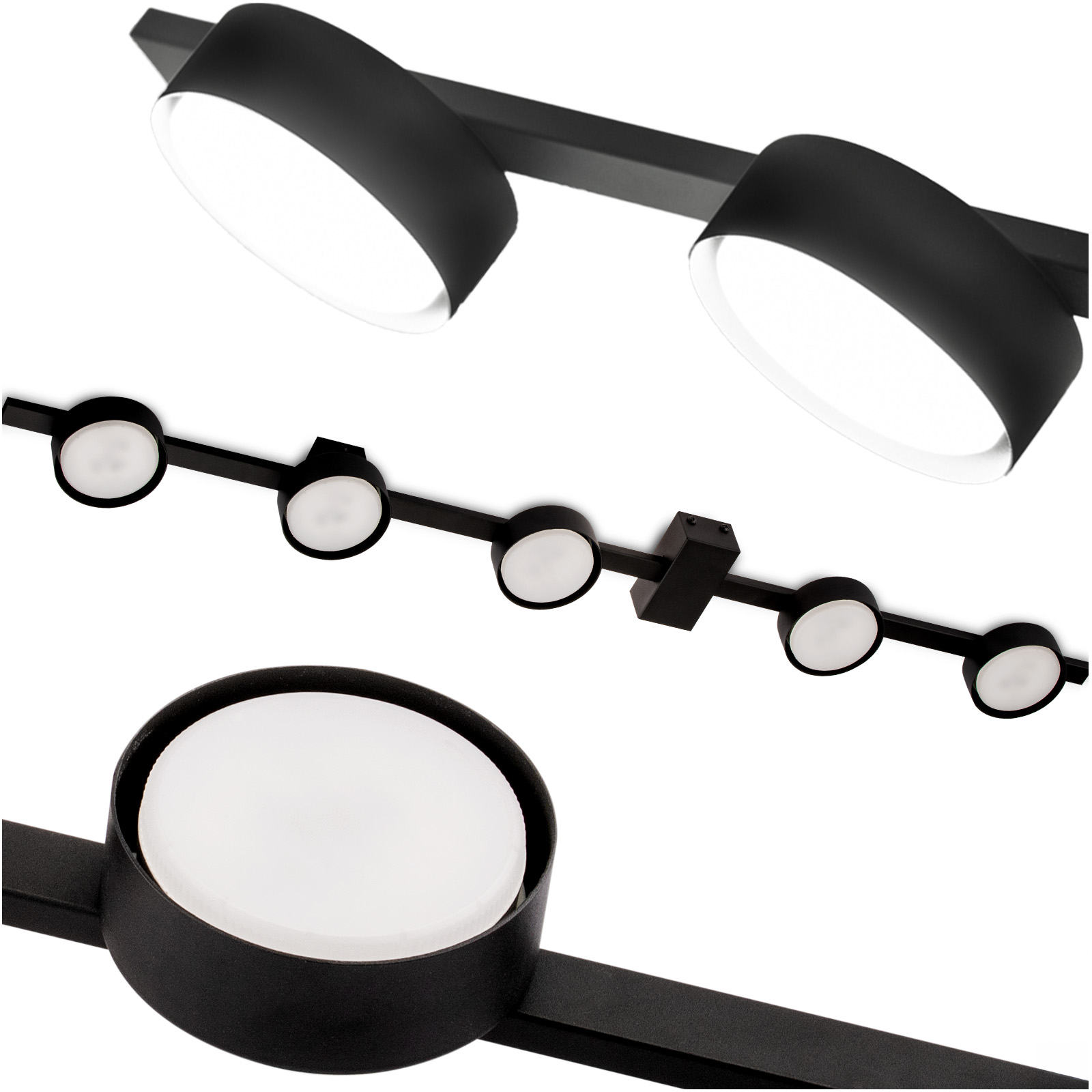 Lampa Sufitowa OVILO Oprawa Halogenowa LED 5x GX53 Kinkiet Reflektor Ścienna LUMILED - główne zdjęcie produktu