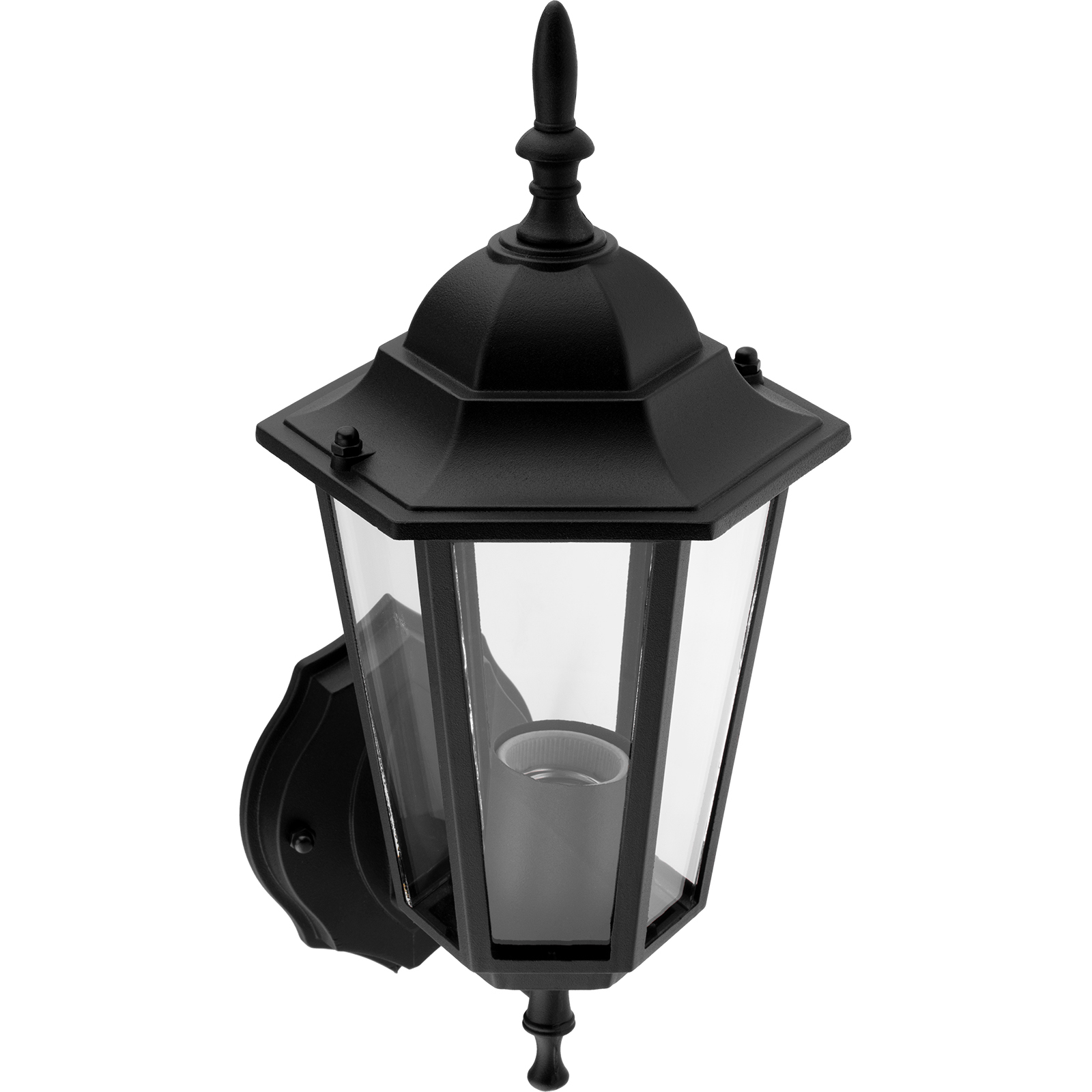 Kinkiet Ogrodowy Elewacyjny Zewnętrzny E27 LATARNIA do GÓRY Czarna BELLIS LUMILED - druga cecha produktu