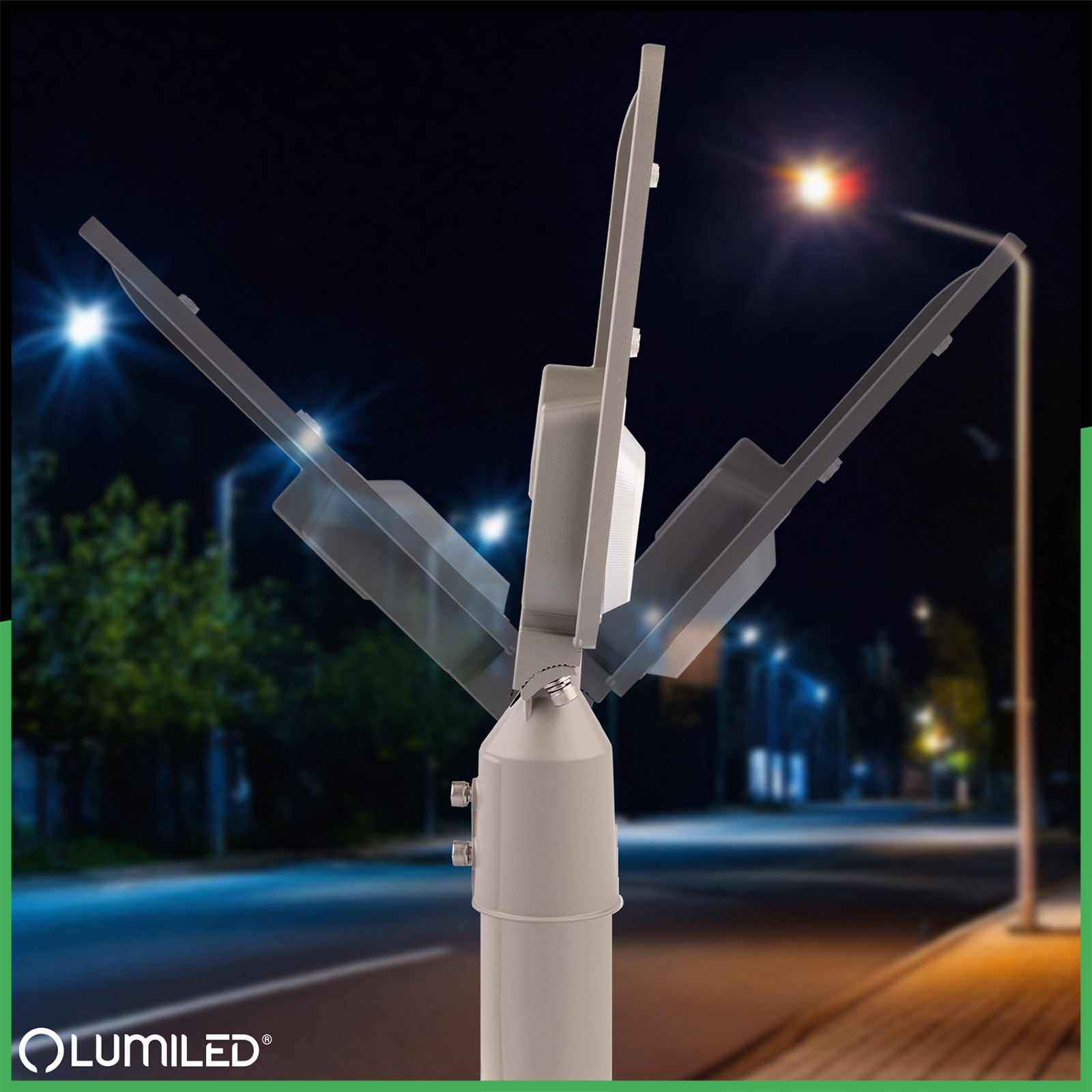 Lampa Uliczna LED LUXOS2 Przemysłowa Oprawa Drogowa 100W 14000lm 4000K IP65 ALS LUMILED - pierwsza cecha produktu