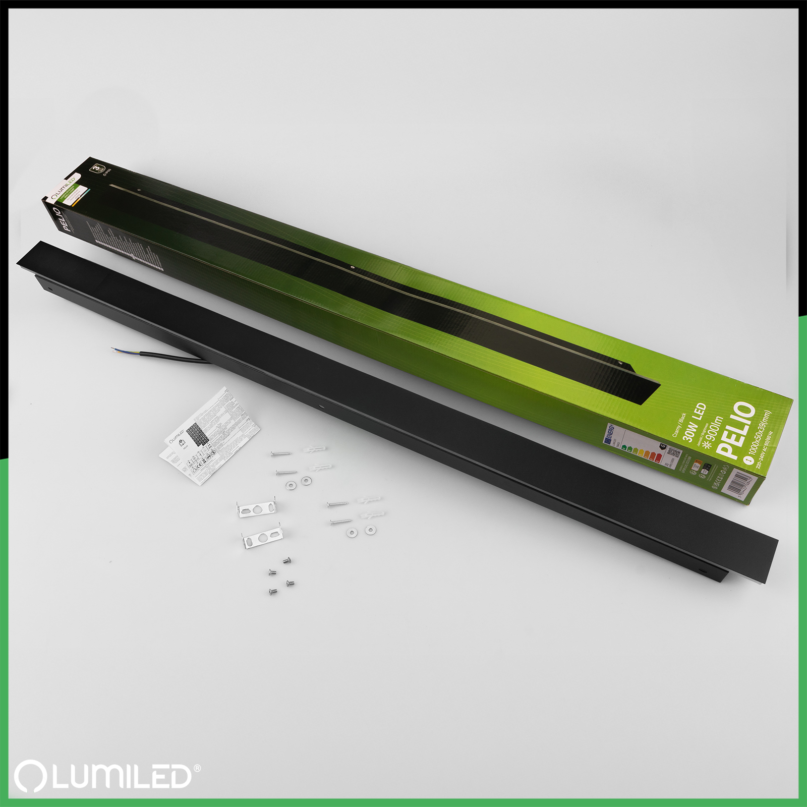 Lampa Ogrodowa LED Natynkowa PELIO Kinkiet Elewacyjny Ścienny 30W 4000K IP65 LUMILED - skład produktu