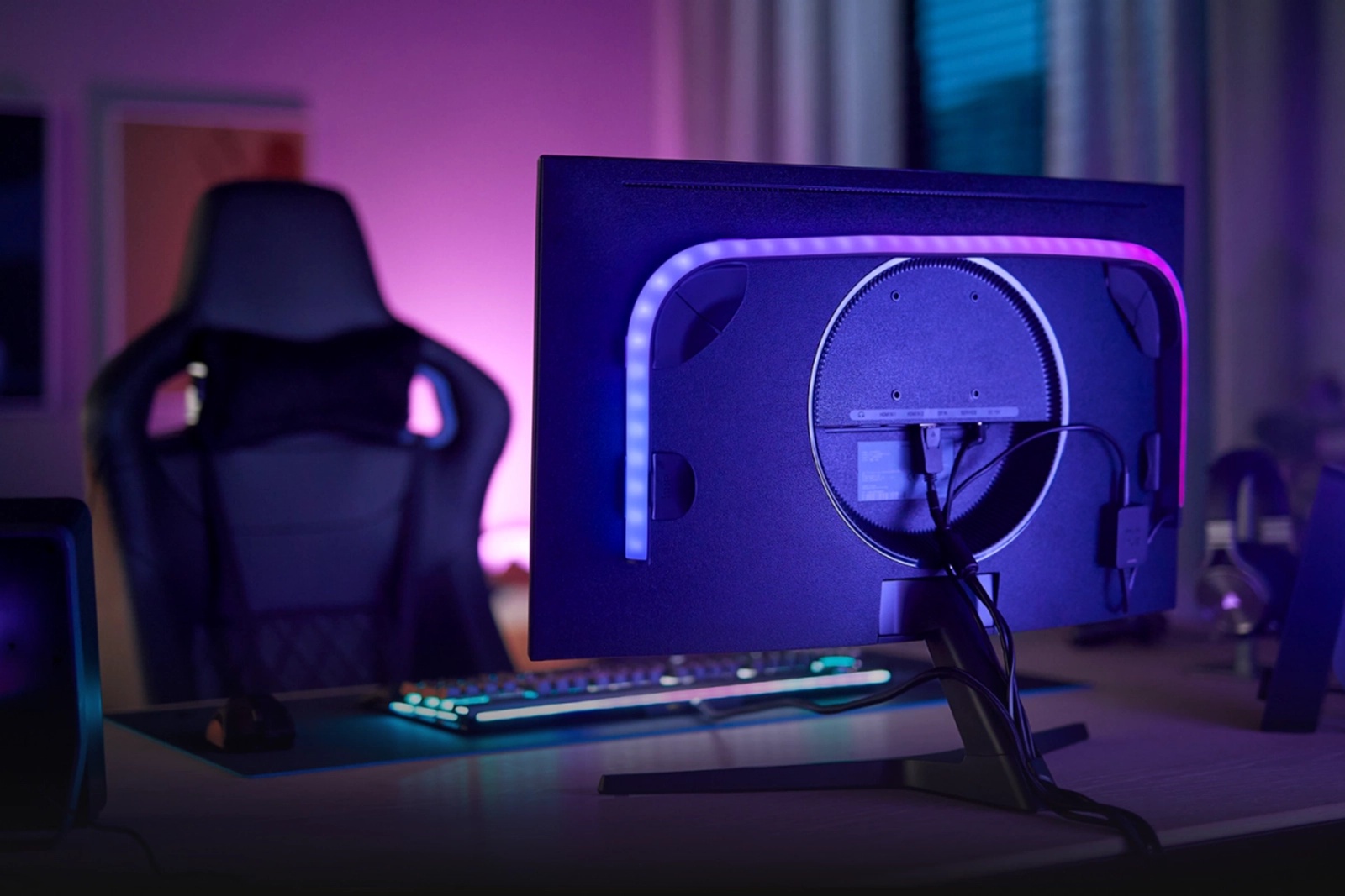 Taśma LED Pasek Podświetlenie do Monitora 24"""" 27"""" 15W 800lm IP20 White and Color Ambiance RGB + TW Inteligentna SMART Zigbee Bluetooth Gradient PC Strip Philips HUE - trzecia cecha produktu