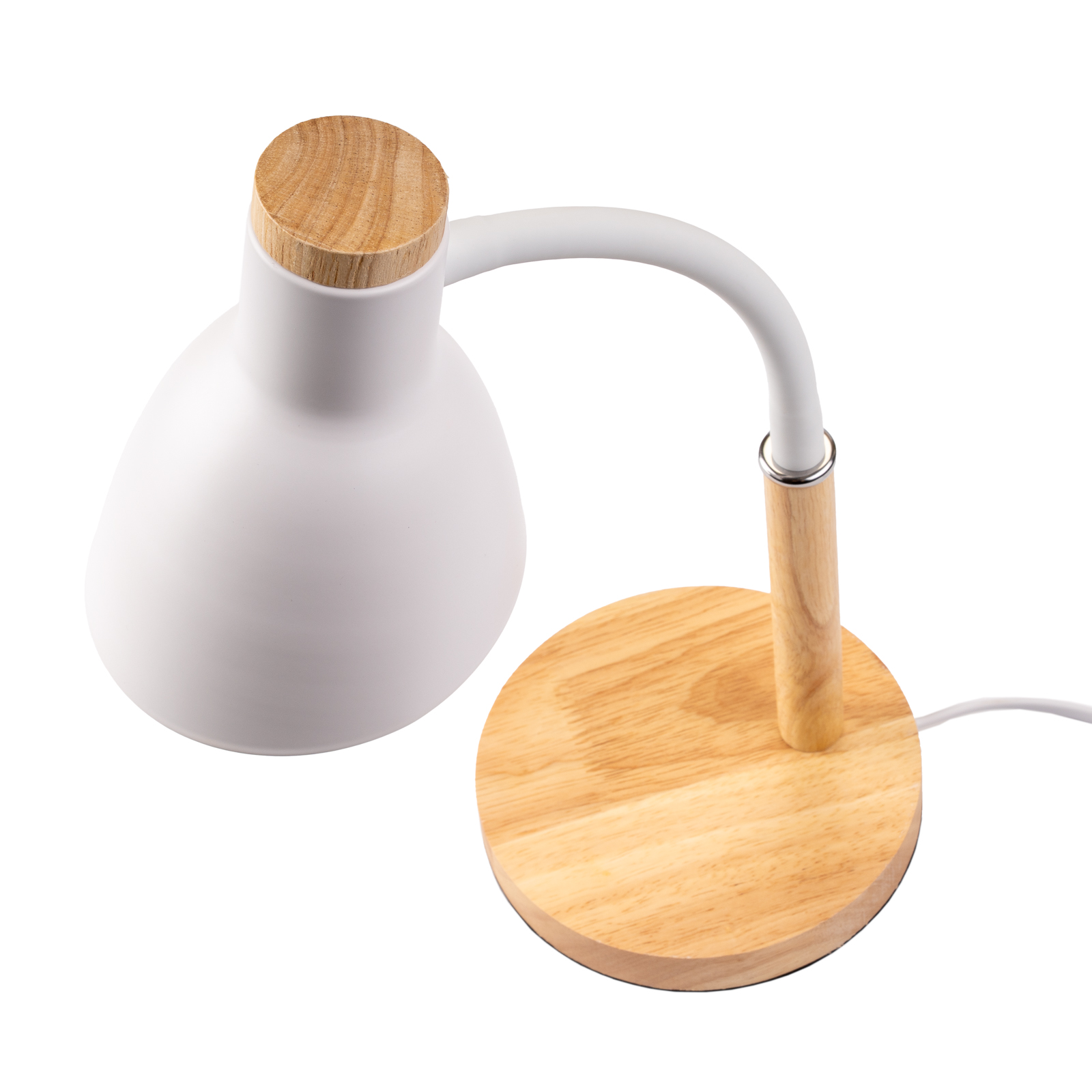 Lampka Biurkowa Szkolna Kreślarska Stołowa Dekoracyjna E27 NIKO Biała  Lumiled - trzecia cecha produktu