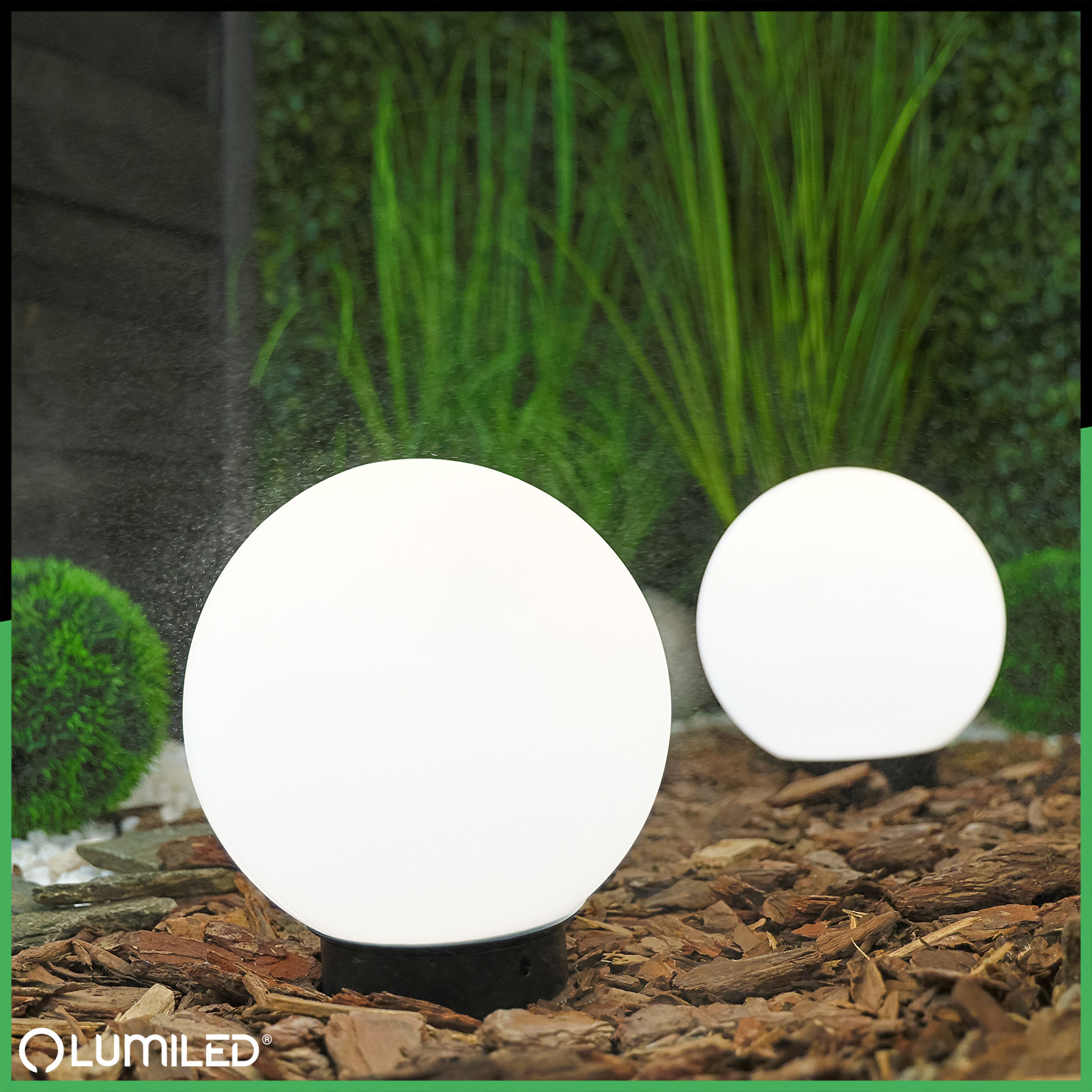 Lampa Oprawa Ogrodowa Zewnętrzna KULA LED LUMIKULA2 20cm E27 IP65 LUMILED - obszar zastosowań