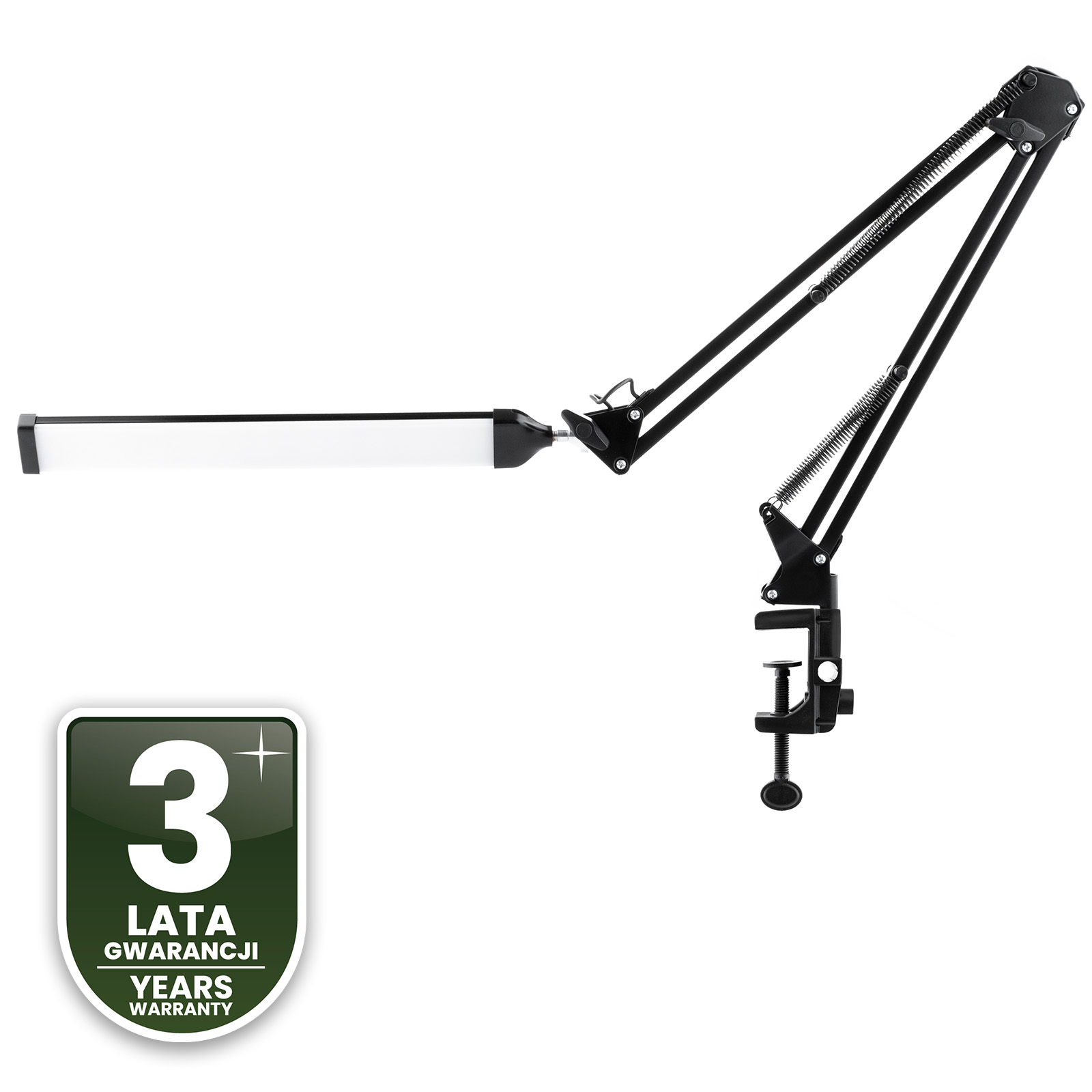 Lampka Biurkowa Kreślarska Stołowa LED 8W CCT USB Ściemnialna COSMI Czarna Lumiled - czwarta cecha produktu