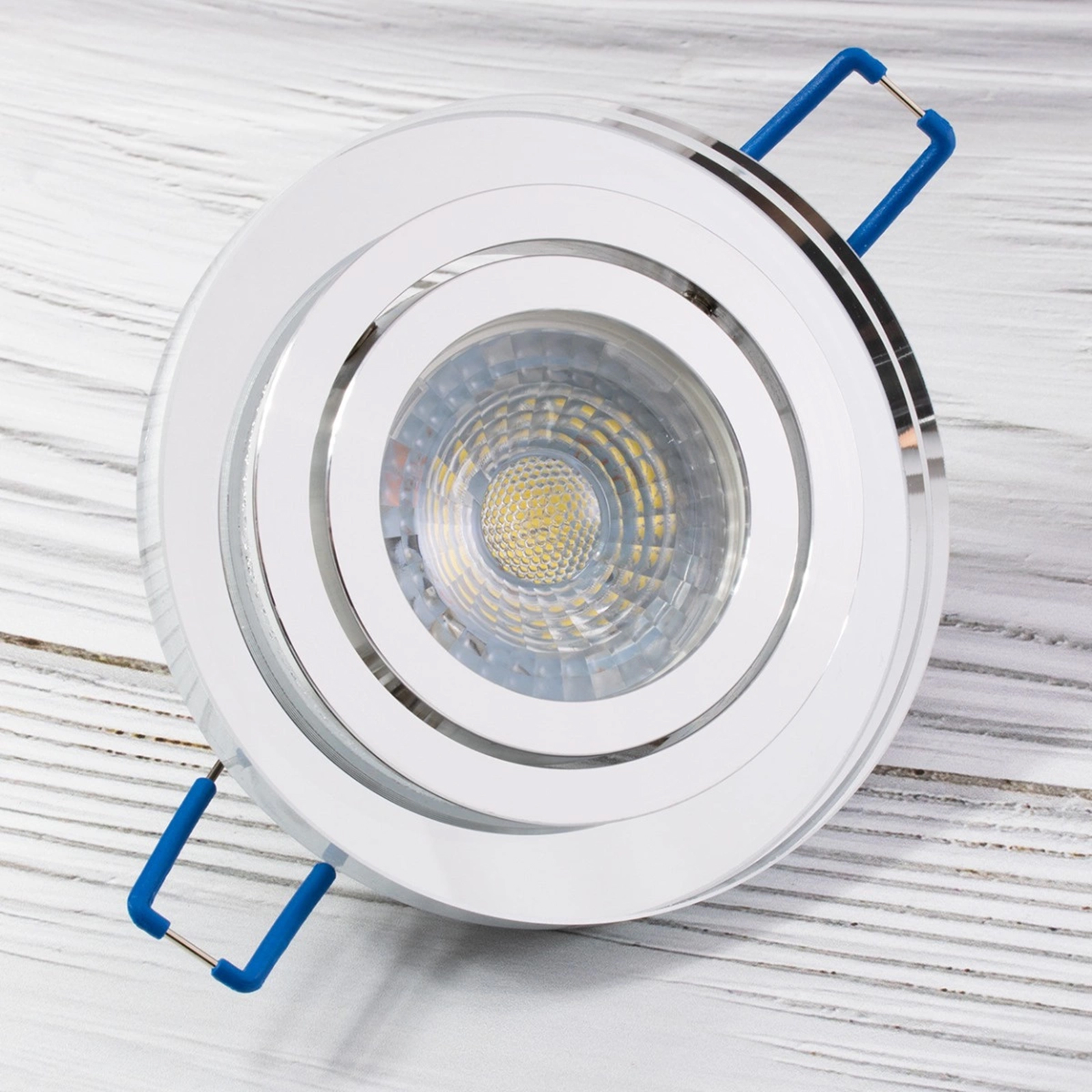 Oprawa Halogenowa Podtynkowa Lampa Sufitowa Szklana Okrągła Ruchoma GU10 ARIAN LUMILED - pierwsza cecha produktu