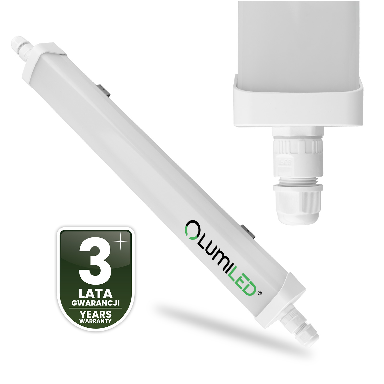 Oprawa Hermetyczna LED Warsztatowa Lampa 60cm do Garażu 30W 4000K Wodoszczelna TERRA LUMILED - czwarta cecha produktu