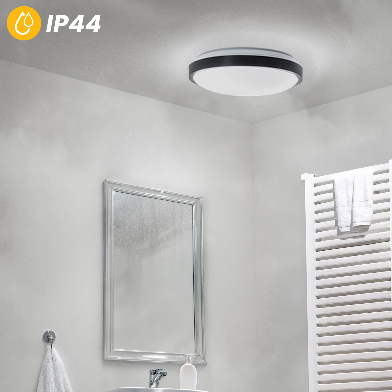 Plafon LED Lampa Sufitowa Natynkowa 2x E27 DUALIO Okrągły IP44 30cm LUMILED - druga cecha produktu