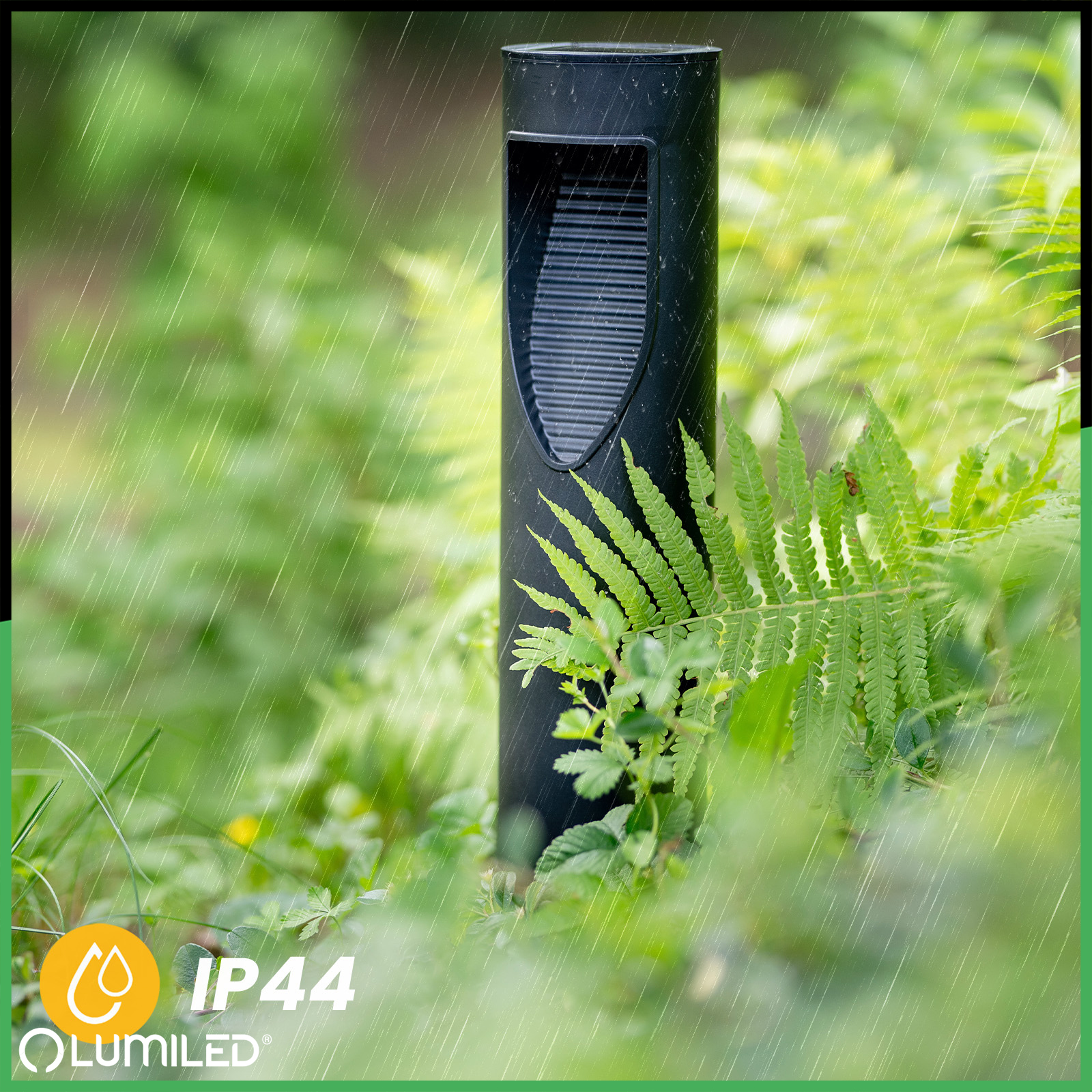 Lampa Solarna Ogrodowa LED Wbijana Słupek 34cm BURGO 4000K IP44 LUMILED - czwarta cecha produktu
