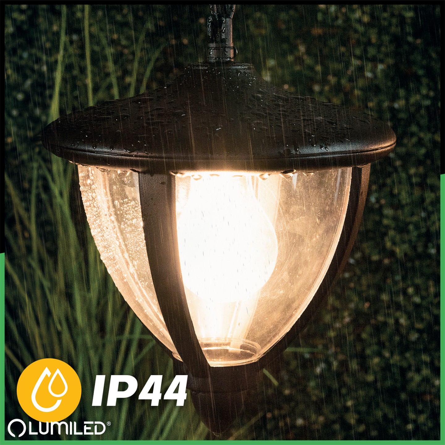 Lampa Ogrodowa Wisząca E27 LED Latarnia ARETOS LUMILED - druga cecha produktu